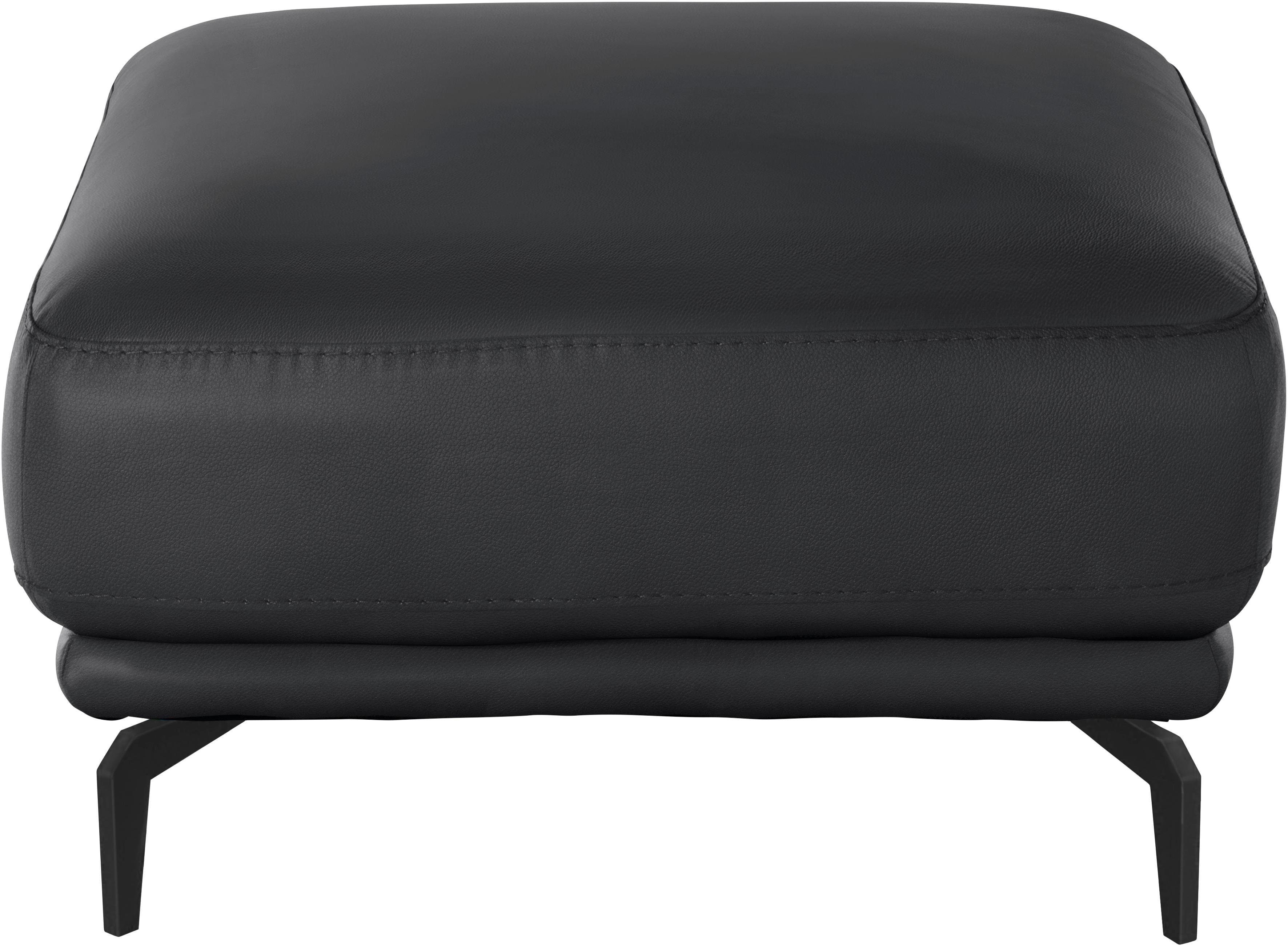 W.SCHILLIG Hocker montanaa, mit Metallfüßen in Schwarz pulverbeschichtet, Breite 71 cm