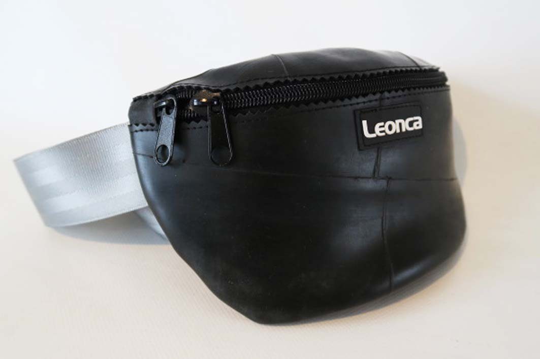 Leonca Gürteltasche aus recyceltem Traktorschlauch in 3 Größen