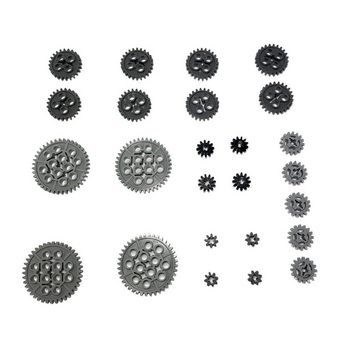 LEGO® Spielbausteine LEGO® Technik Zahnräder Grau Gemischt NEU! Menge 25x, (Creativ-Set, 25 St), Made in Europe