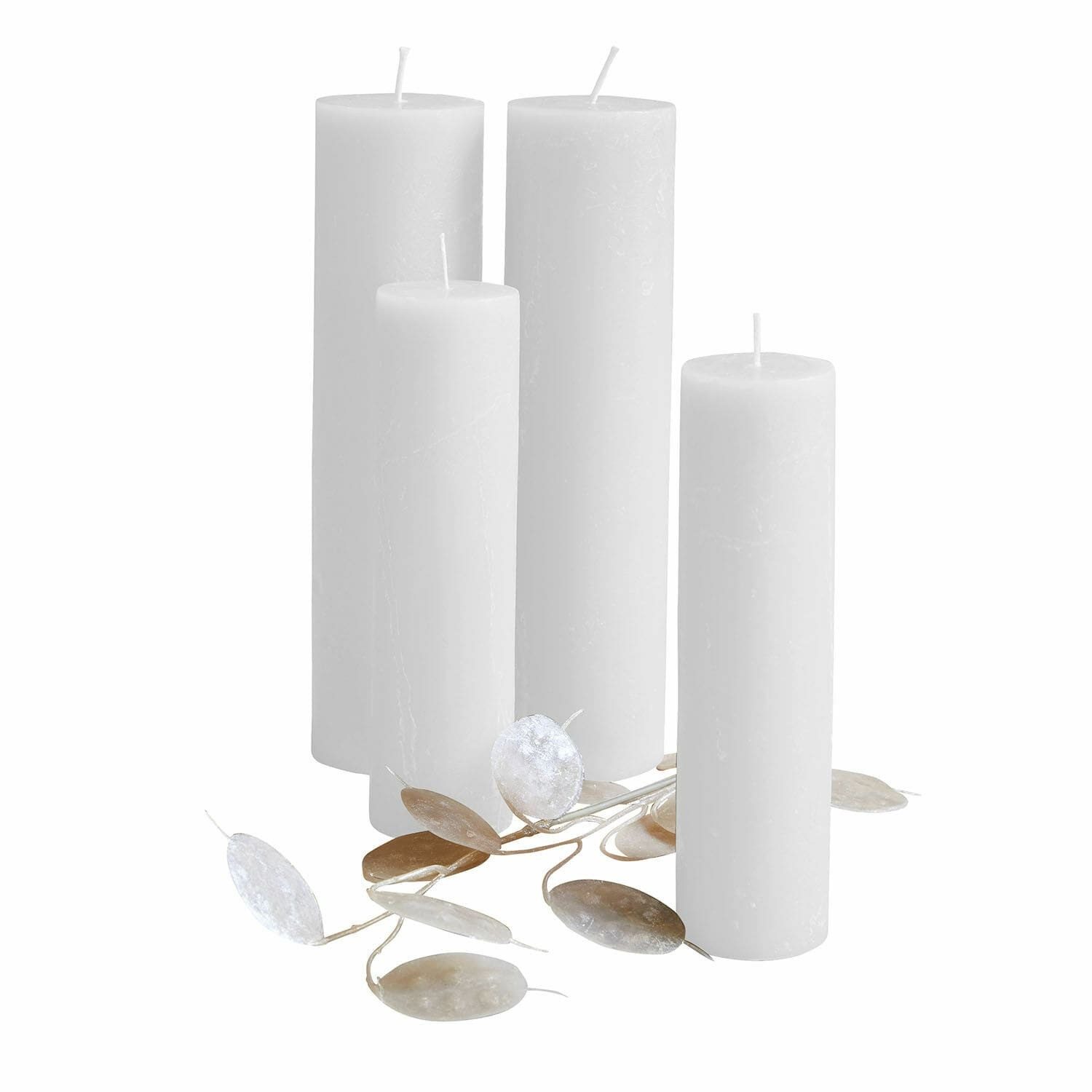 Mirabeau Stumpenkerze Kerze 4er Set Avinal creme (4er Set, 4er Set), none