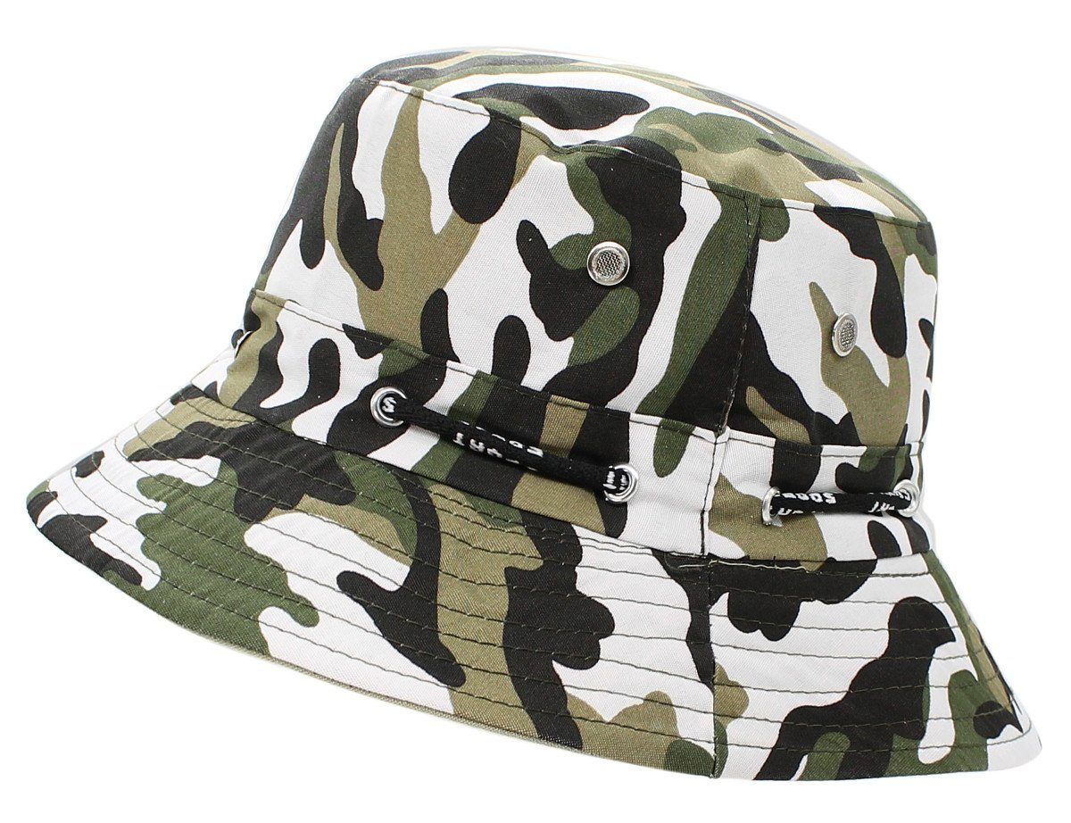 dy_mode Fischerhut Bucket Hat Herren Fischerhut Camouflage Anglerhut Mütze Tarnmuster Bucket Hat, Stoffhut BH005-Camouflage-6