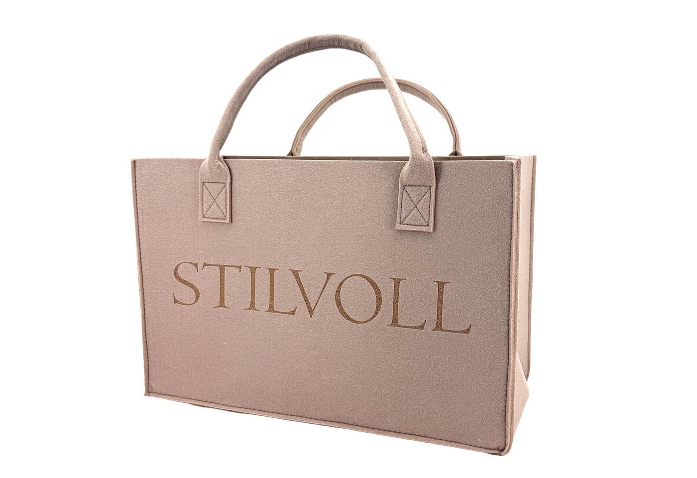heimtexland Einkaufsshopper Universal Filztasche Einkaufstasche Filz Shopper, 24 l, Henkel Tragetasche - strapazierfähig langlebig praktisch