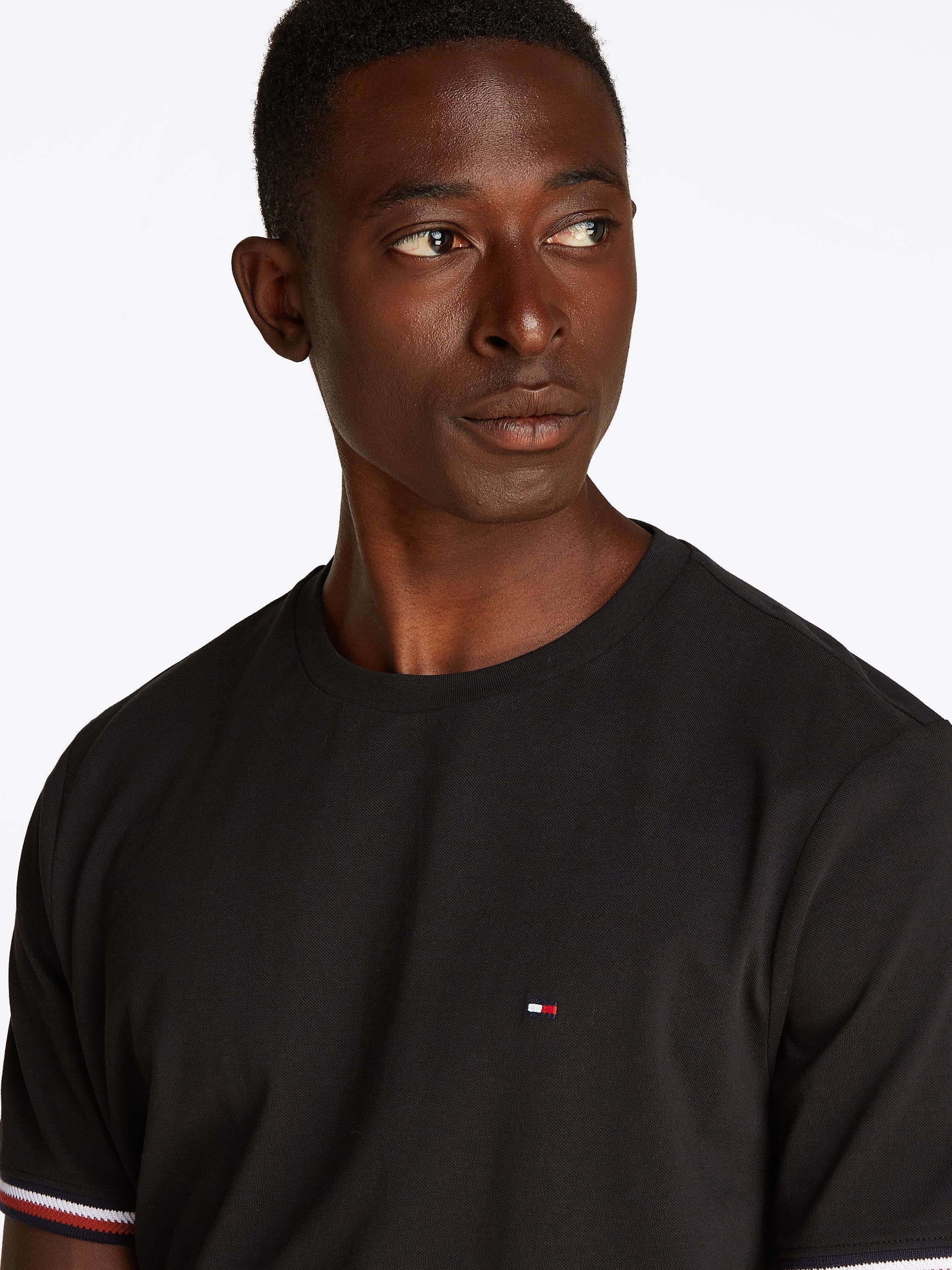 Tommy Hilfiger T-Shirt GLOBAL STRIPE CUFF günstig online kaufen
