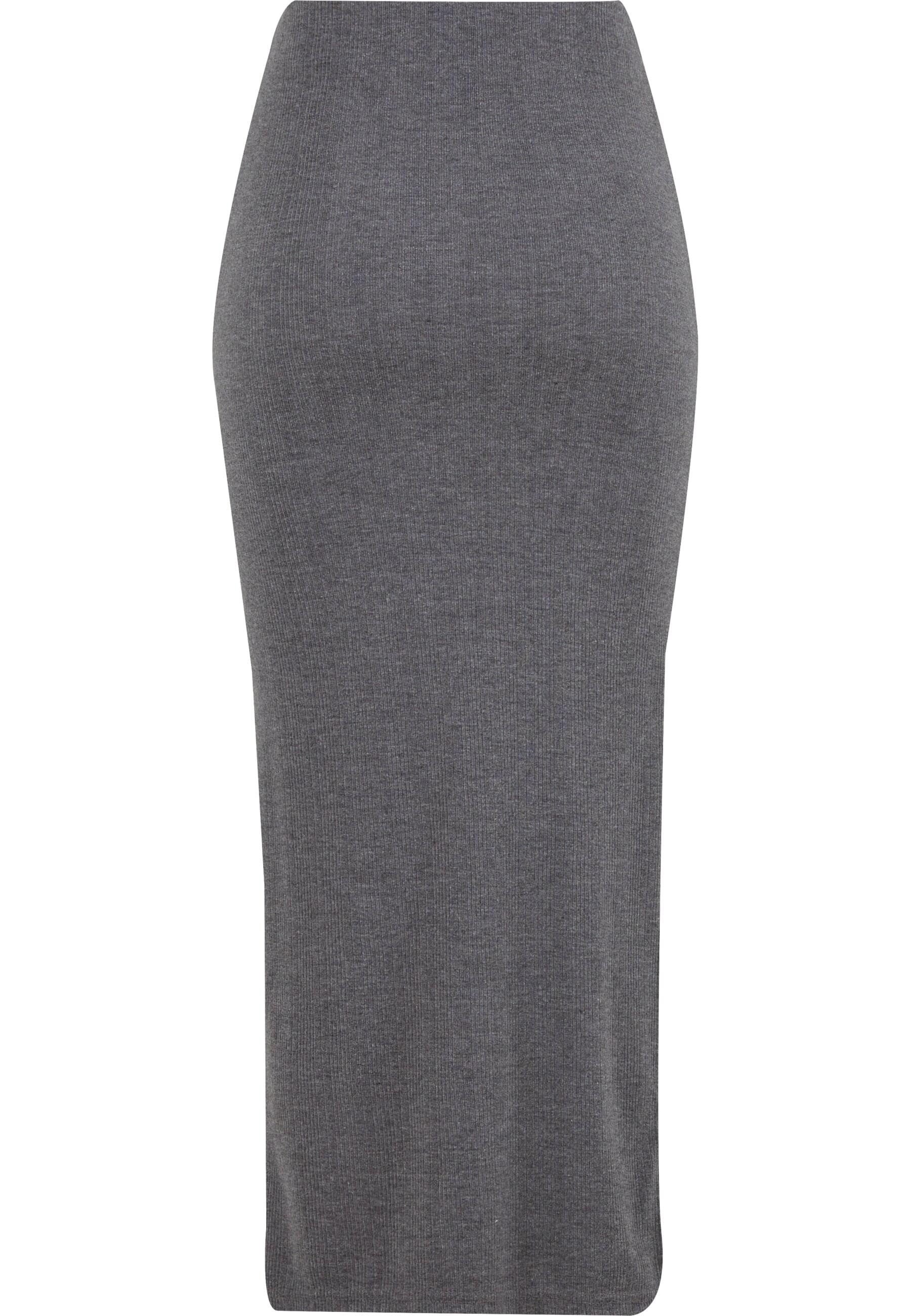URBAN CLASSICS Sommerrock Urban Classics Ladies Rib High Slit Skirt (1-tlg) günstig online kaufen
