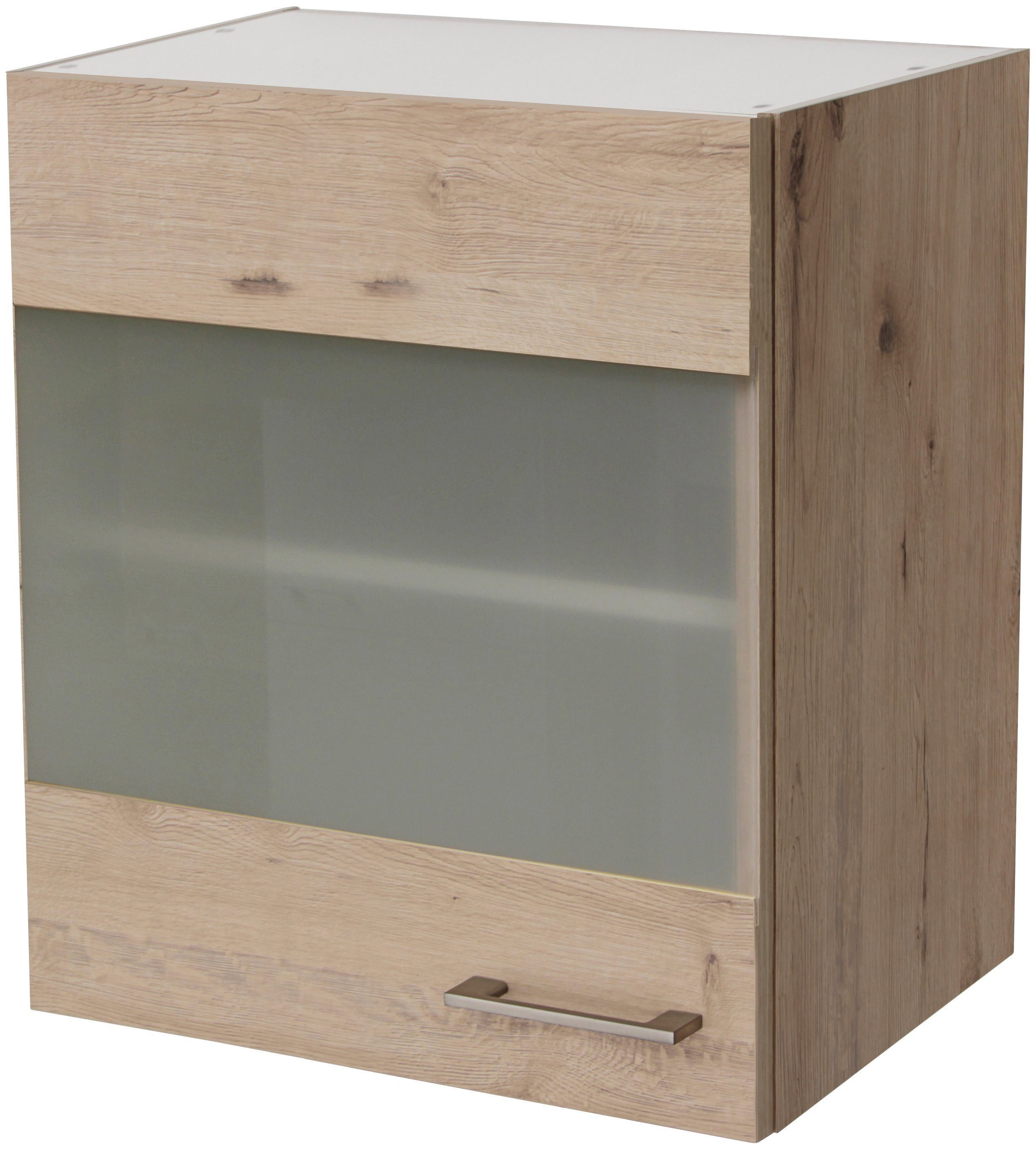 Flex-Well Glashängeschrank Riva (B x H x T) 50 x 54,8 x 32 cm, mit Stollenglastüren