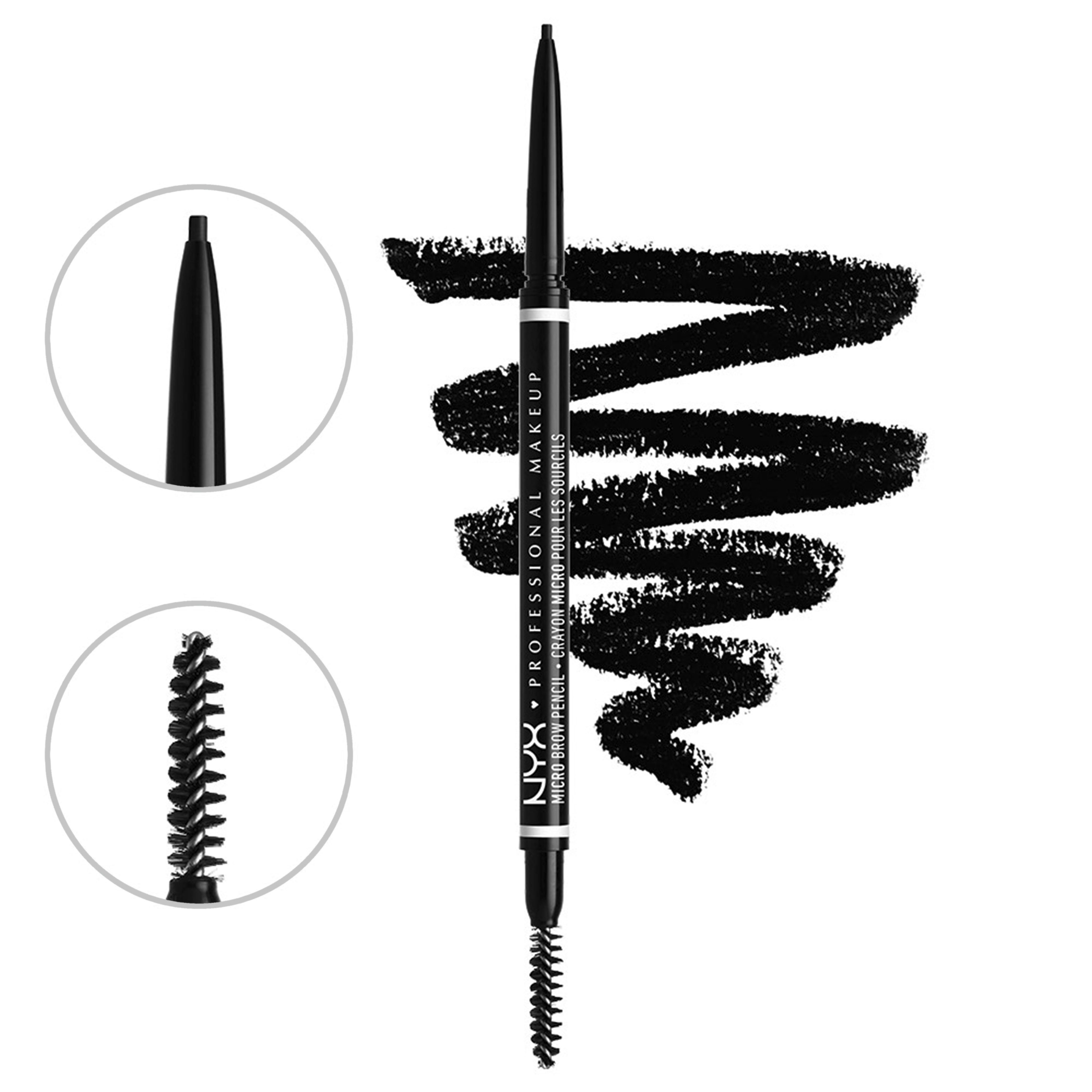 NYX Augenbrauen-Stift black Professional Micro Brow Pencil Makeup