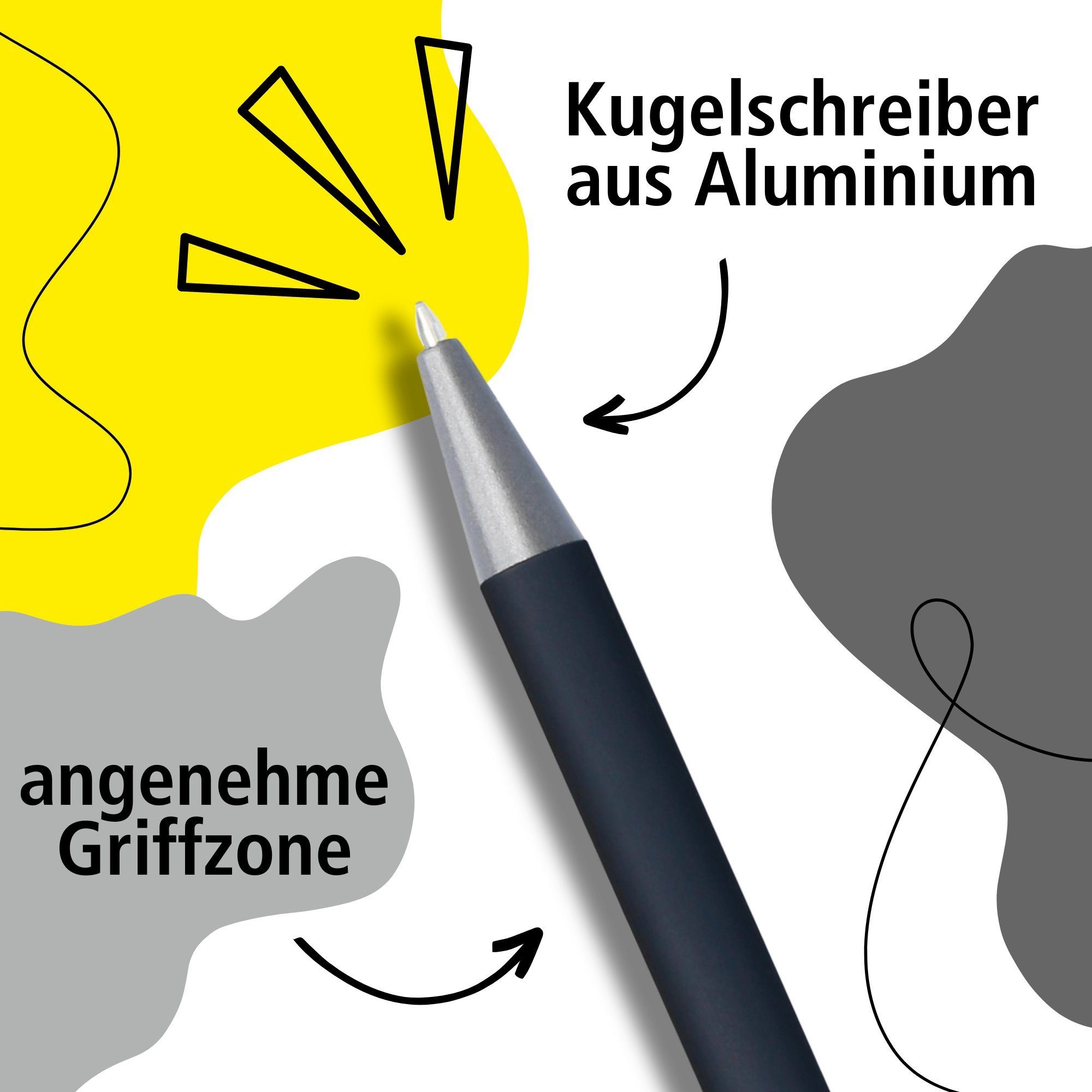 Online Pen Kugelschreiber Soft Metal Druckkugelschreiber, aus Aluminium, mit Softtouch-Feeling