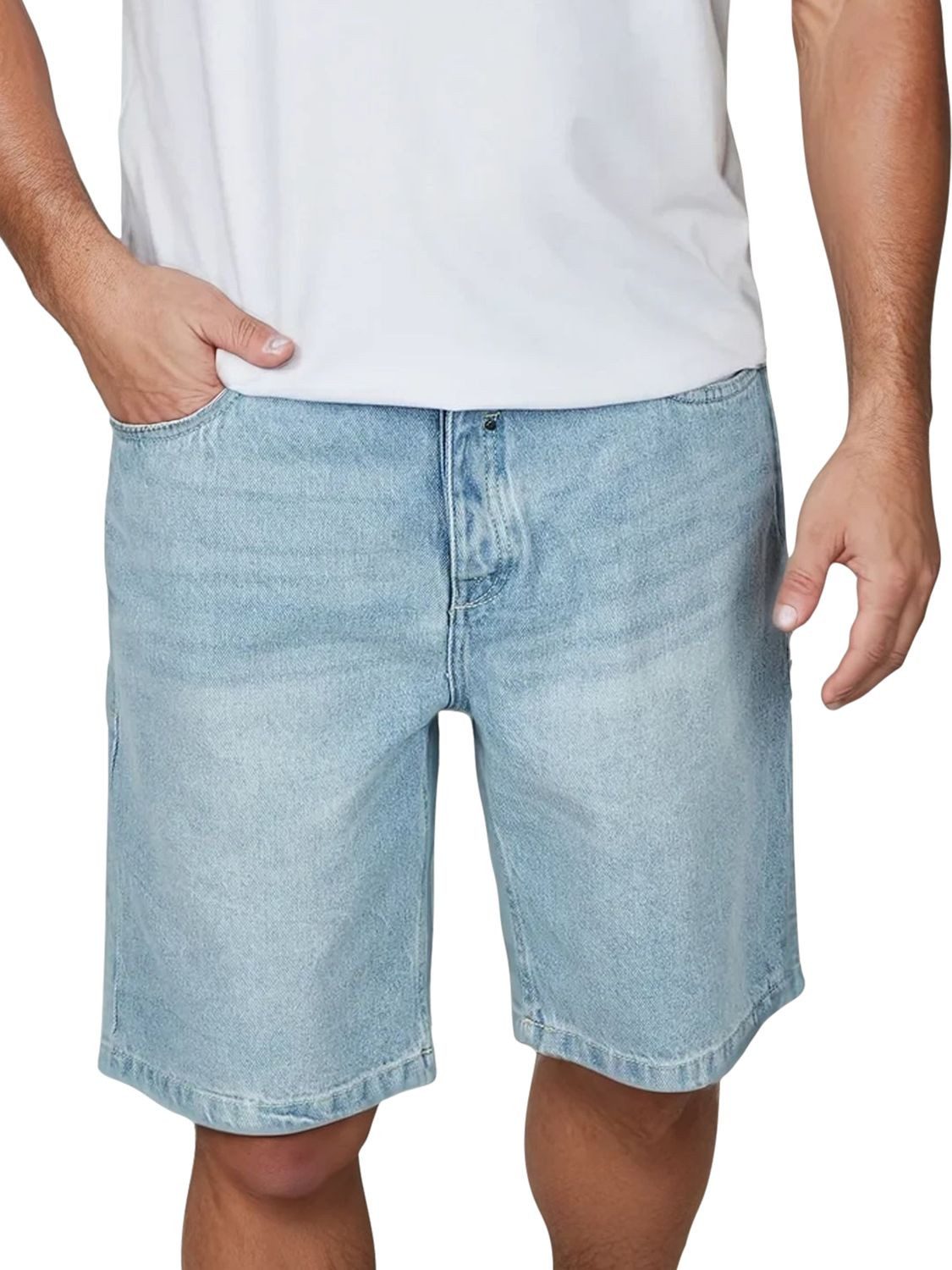 riverso Jeansshorts Herren Shorts RIVAshton Loose Fit Bermudashorts aus 100% Baumwolle