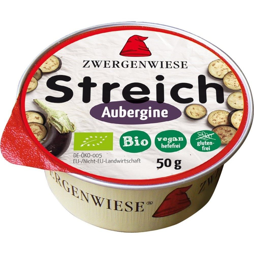 Zwergenwiese Herzhafter Brotaufstrich Kleiner Streich - Aubergine 50g