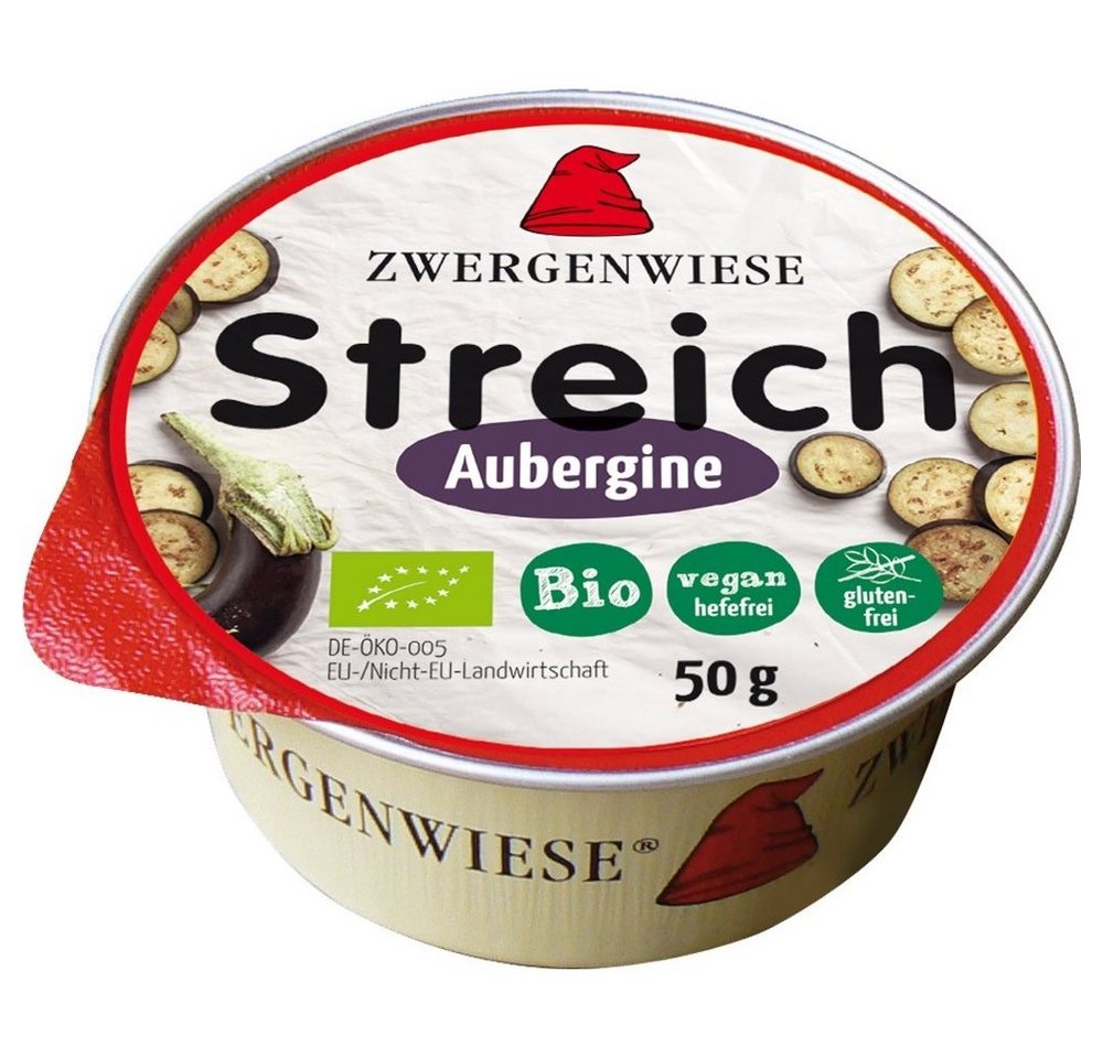 Zwergenwiese Herzhafter Brotaufstrich Kleiner Streich - Aubergine 50g