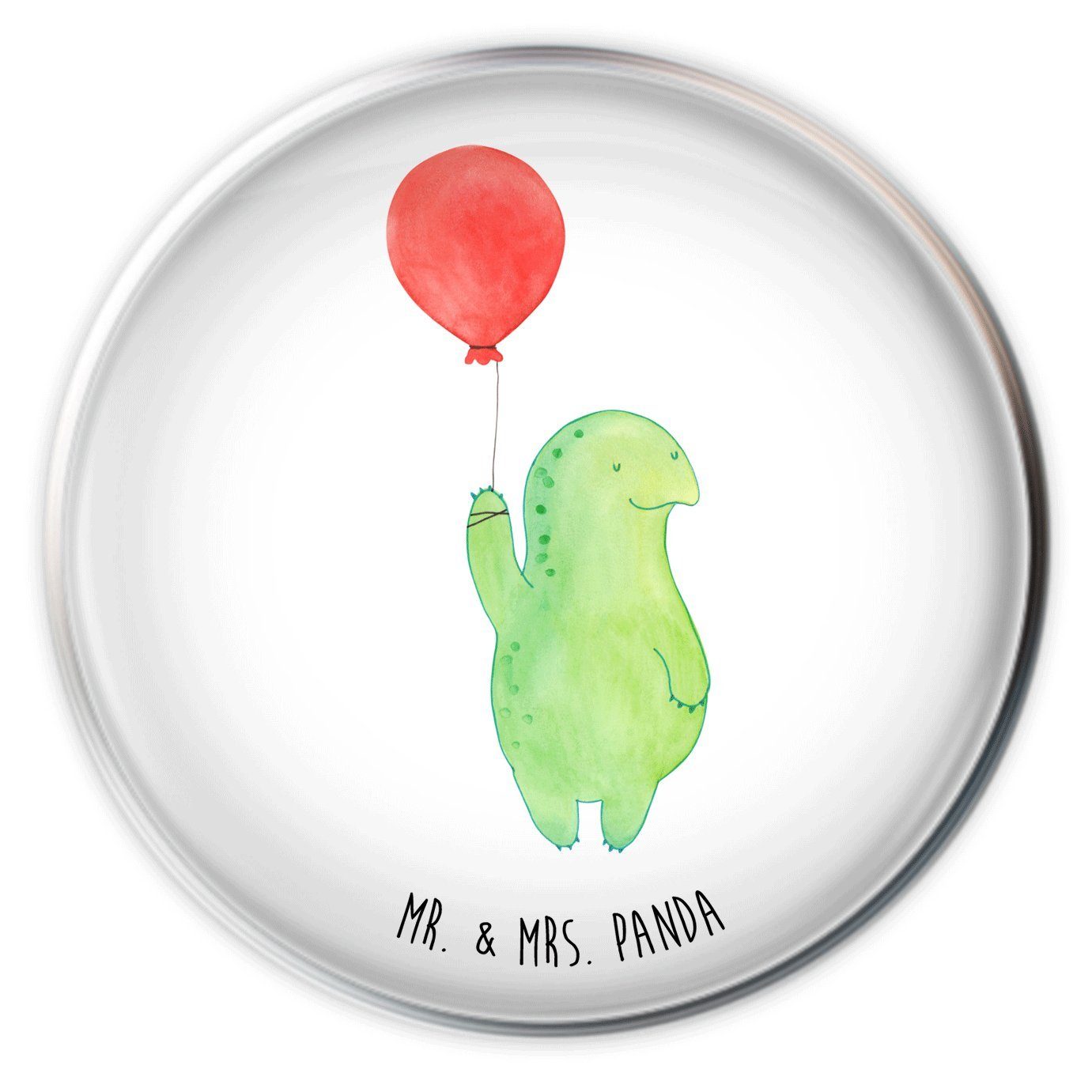 Mr. & Mrs. Panda Waschbeckenstöpsel Schildkröte Luftballon - Weiß - Geschenk, Mutausbruch, Waschbecken, W, Ø 4 cm (1 St), Liebevolle Motive