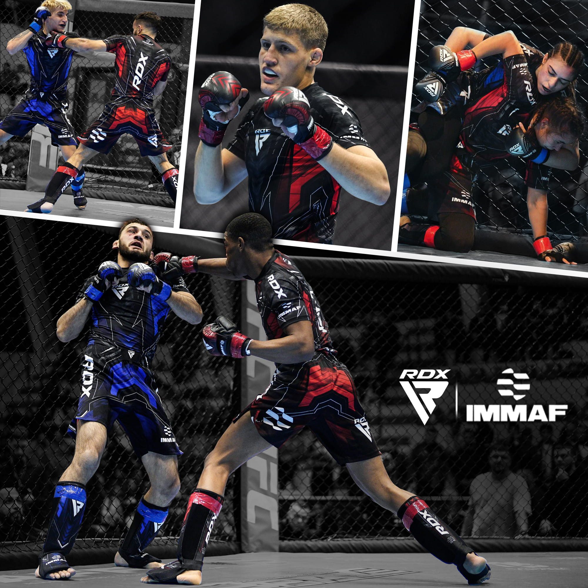 RDX Sports Trainingshandschuhe RDX IMMAF-zugelassene Sparring-Handschuhe für Training und Wettkampf – Bild 5 von 5