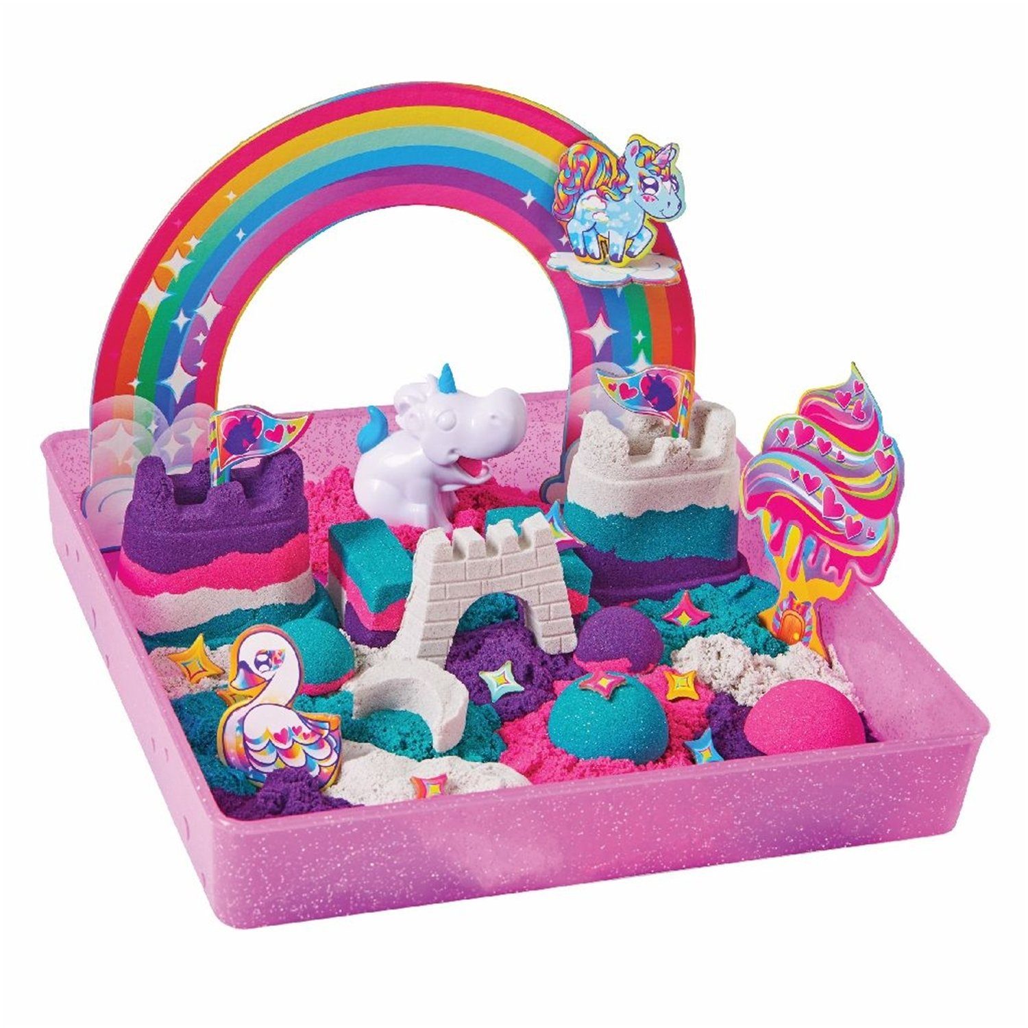 Spin Master Kreativset 6062961 Kinetic Sand – Unicorn Kingdom Playset