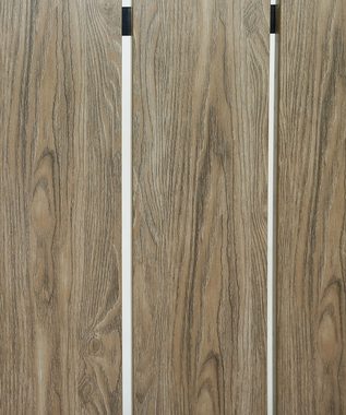 Gardissimo Gartentisch Alma Silber, Nonwood Aluminium 100 x 70 cm, Holz-Look