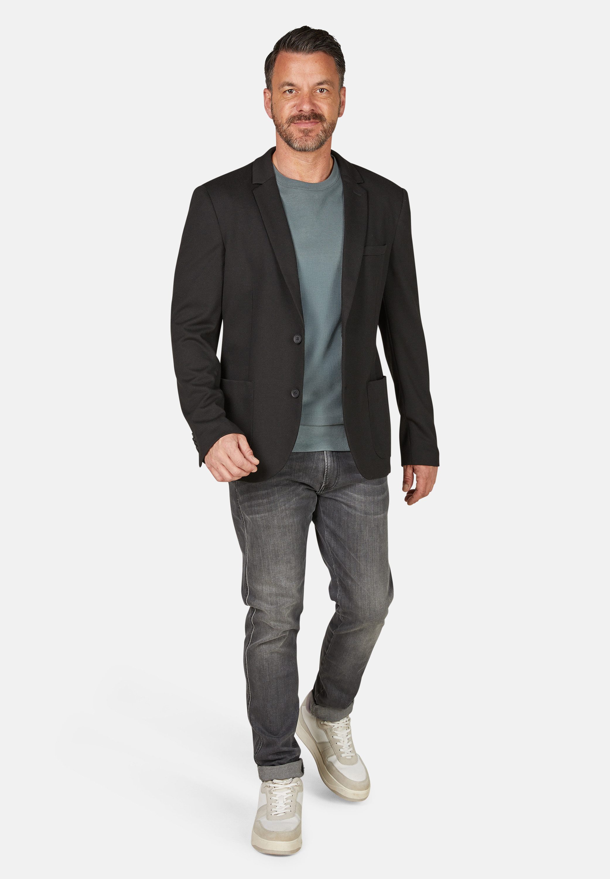 Calamar Sakko Blazer in Waffelstruktur – Bild 4 von 5