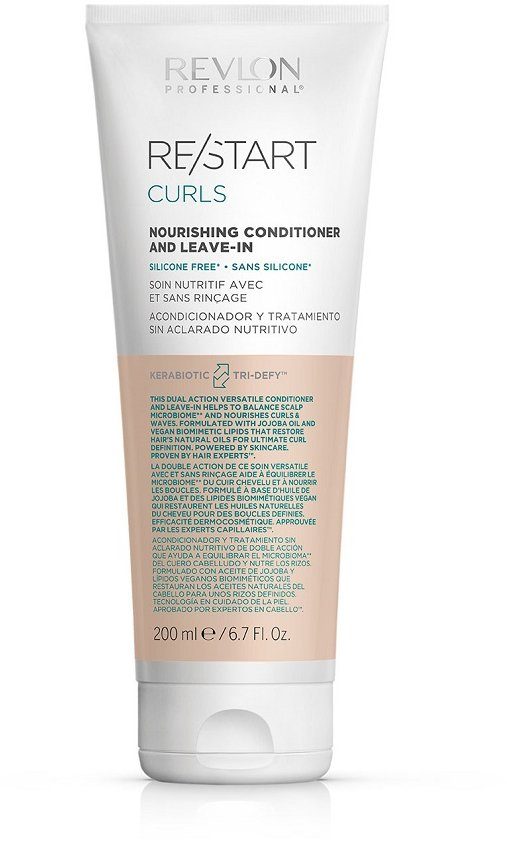 REVLON PROFESSIONAL Haarspülung RE/START CURLS NOURISHING CONDITIONER AND LEAVE-IN, Pflegt und spendet Feuchtigkeit für eine langanhaltende Locken.