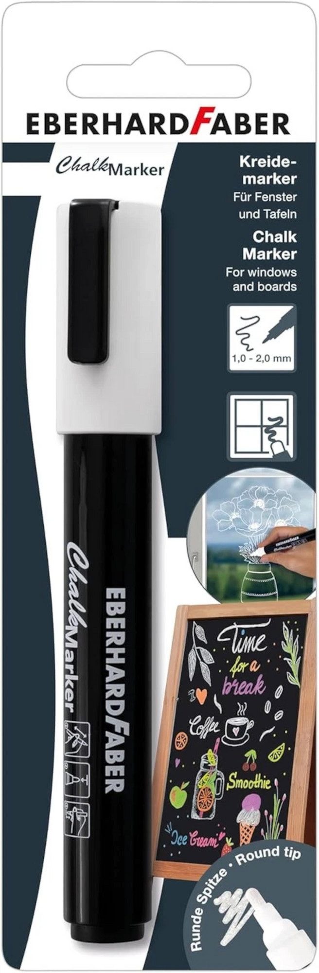 Eberhard Faber Buntstift Eberhard Faber Chalk Marker weiß Rundspitze (558301)