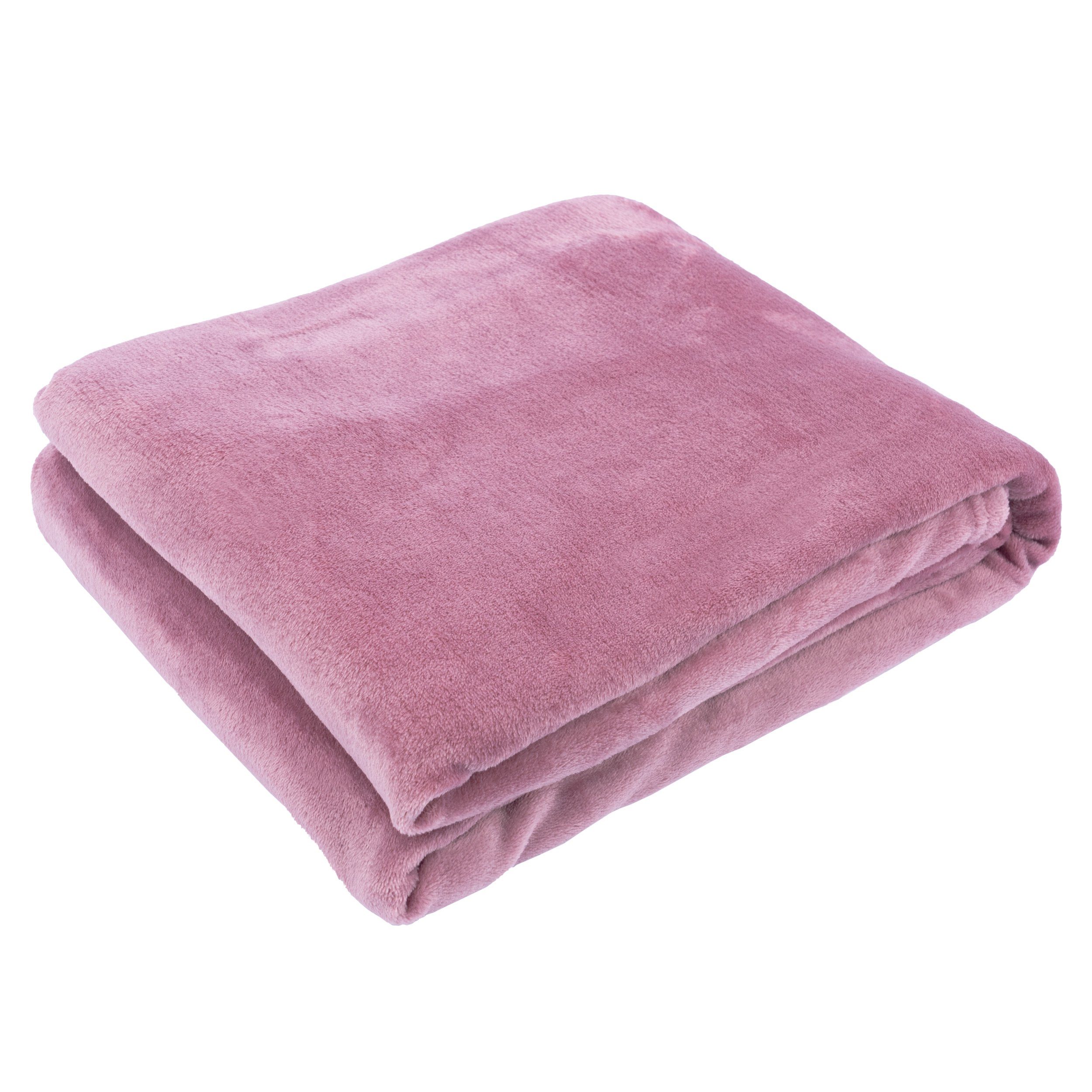 Wohndecke Flanell, VIVA Home, uni günstig online kaufen
