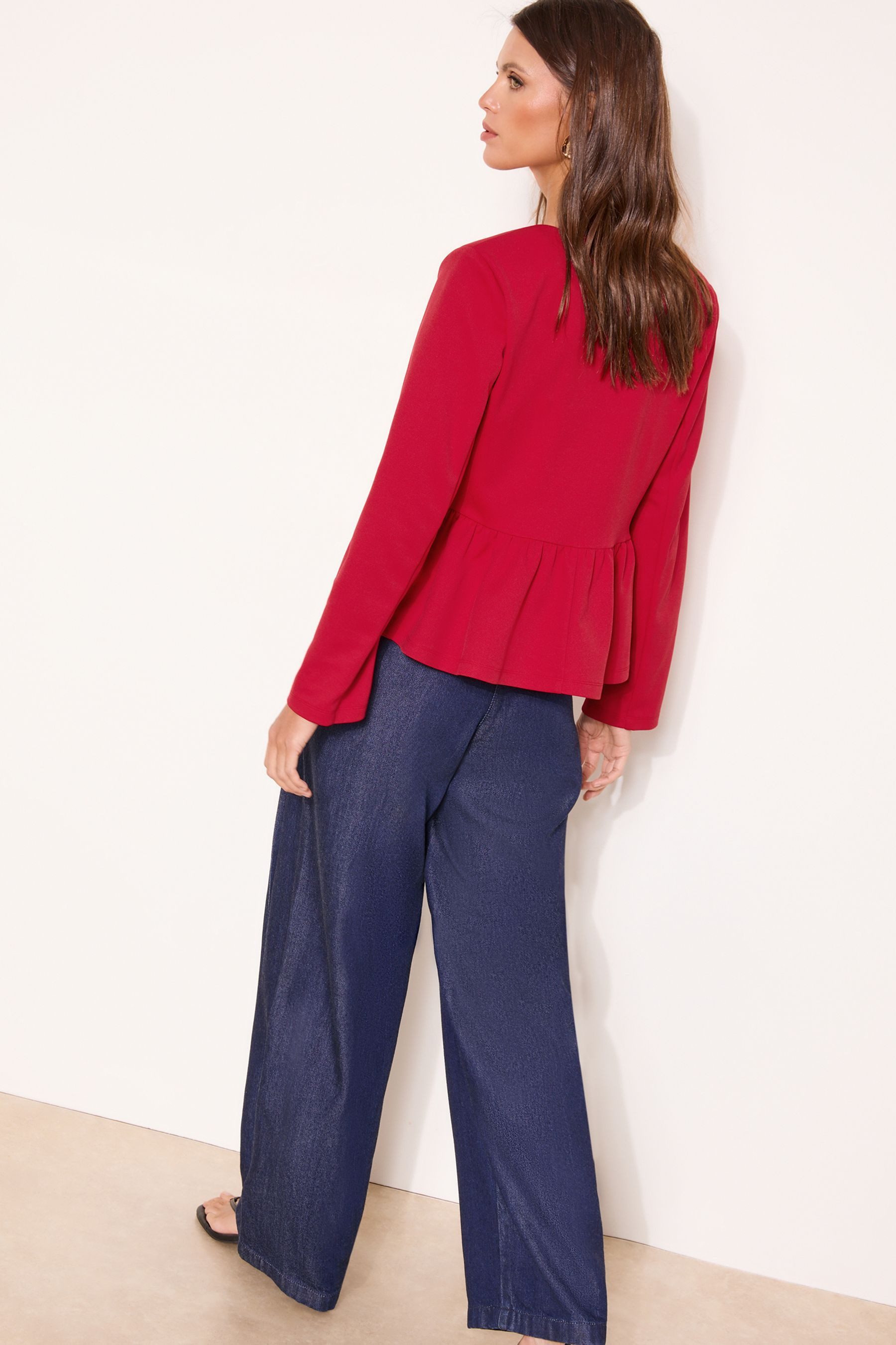 LIPSY Jackenblazer Lipsy verkürzte Jacke mit Schößchen, Regular (1-tlg) günstig online kaufen