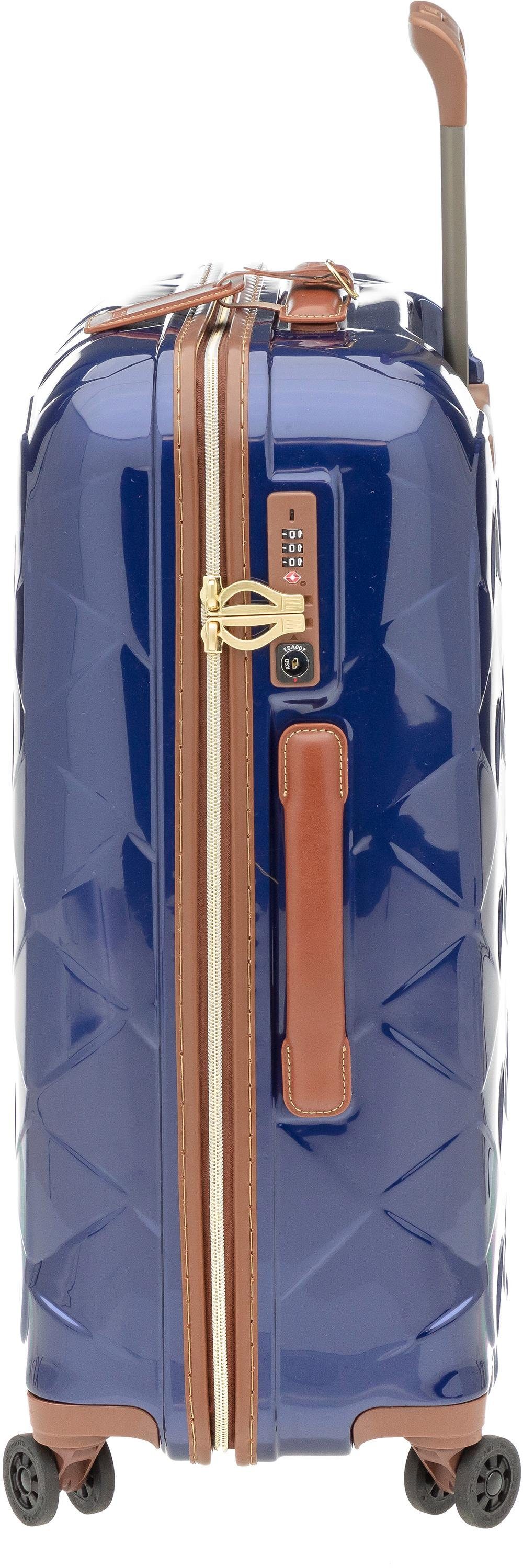 Stratic Hartschalen-Trolley Leather & More, 66 cm, 4 blue Rollen