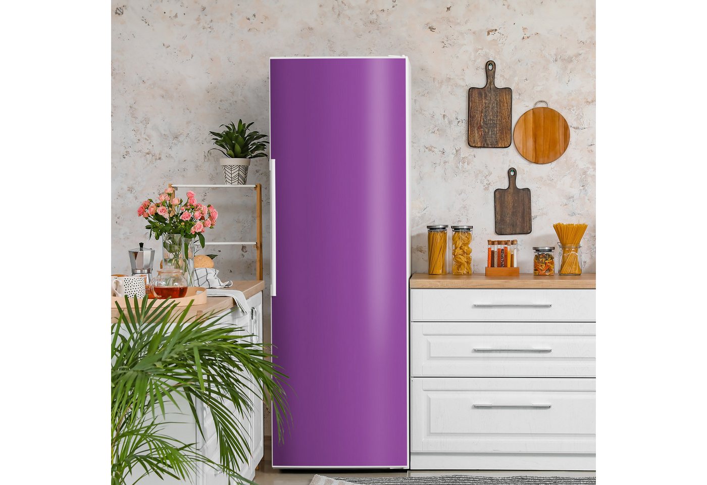 Thumbnail - DEQORI Magnetfolie 'Unifarben - Violett', Kühlschrank Magnetmatte magnetisch Magnetfolie Folie Schutz
