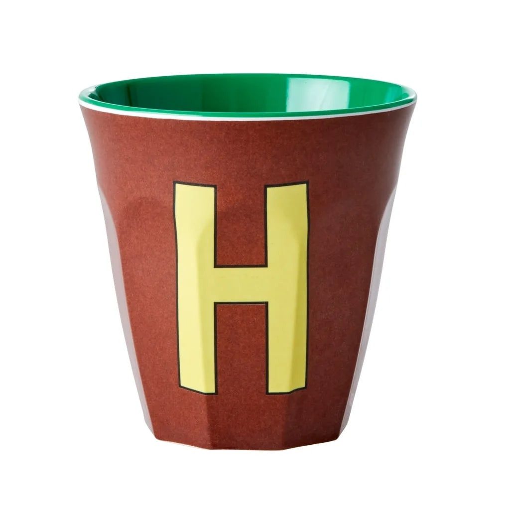 rice Kinderbecher RICE Becher - H, 250 ml, Melamine, Farbe: braun