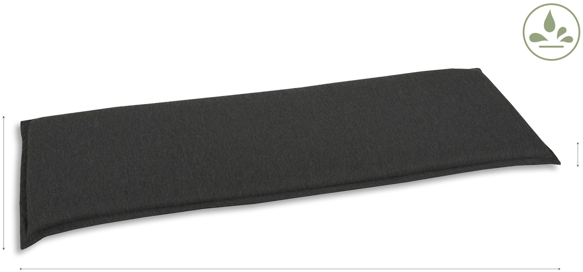 GO-DE Bankauflage, (148 cm x 6 günstig online kaufen