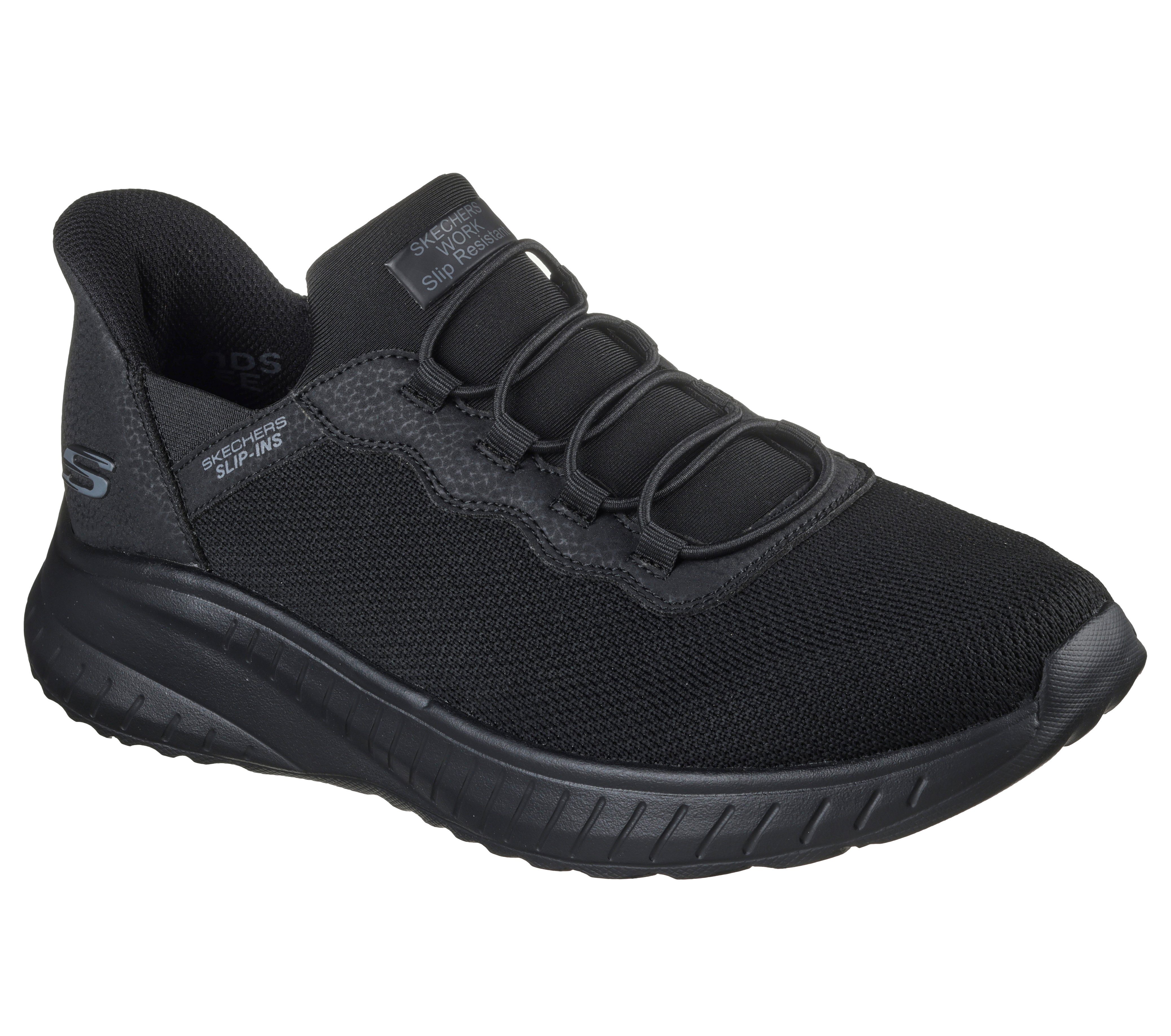 Skechers SQUAD CHAOS SR-STIVIG Berufsschuh Slip-on Sneaker für den Arbeitsalltag, Maschinenwäsche