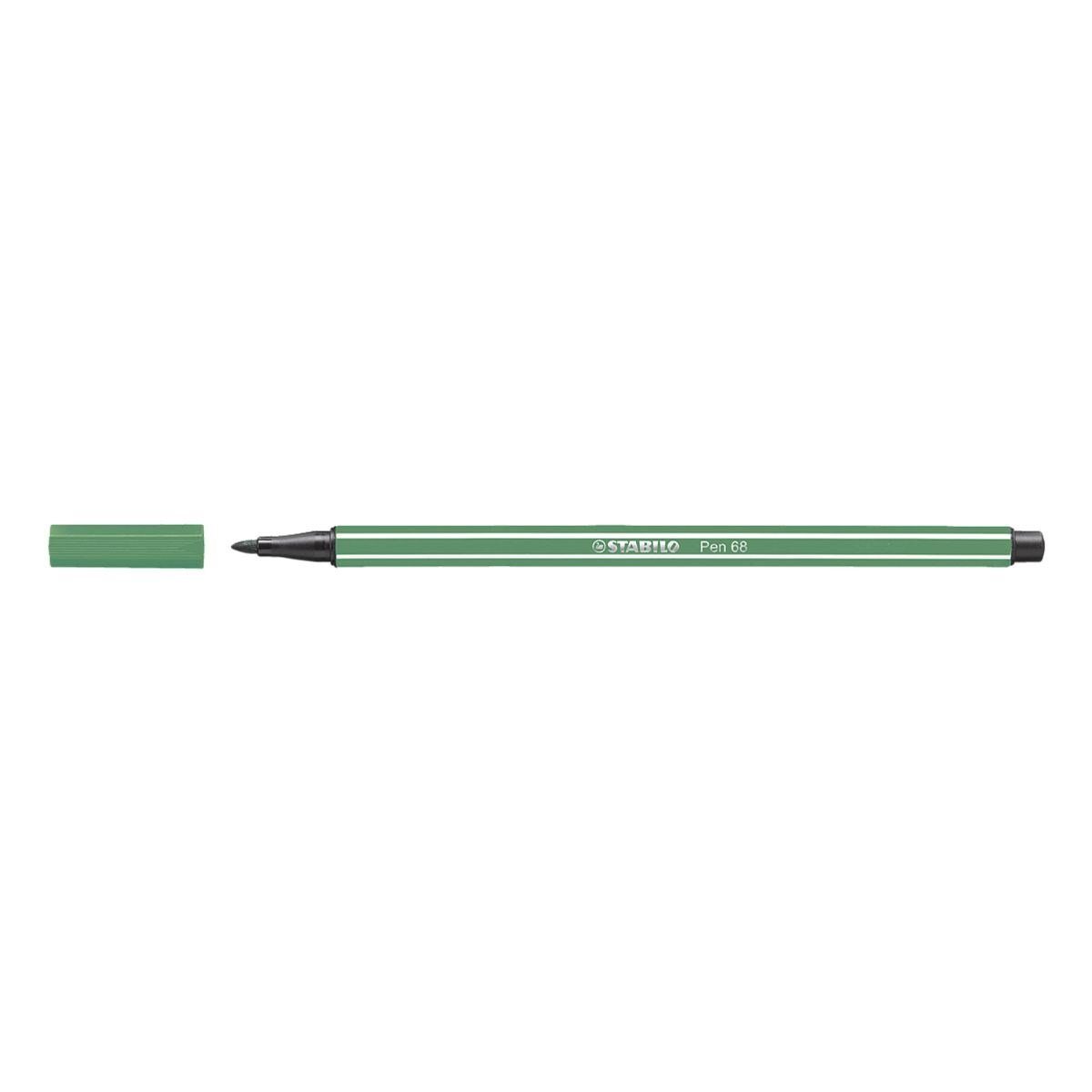 grün (1-tlg), Filzstift 68, STABILO Pen wasservermalbar