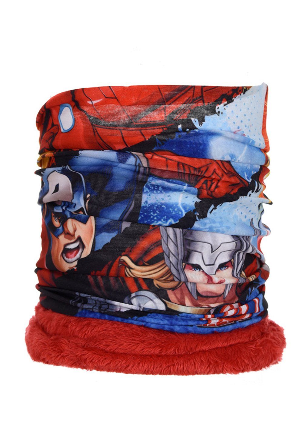Loop Iron Man Hulk Thor Captain America Kinder Jungen Winter-Schal Schlauch-Schal Loop