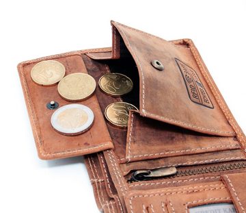 SHG Geldbörse ◊ Herren Börse Brieftasche Geldbeutel Leder Portemonnaie RFID, Lederbörse mit Münzfach RFID Schutz