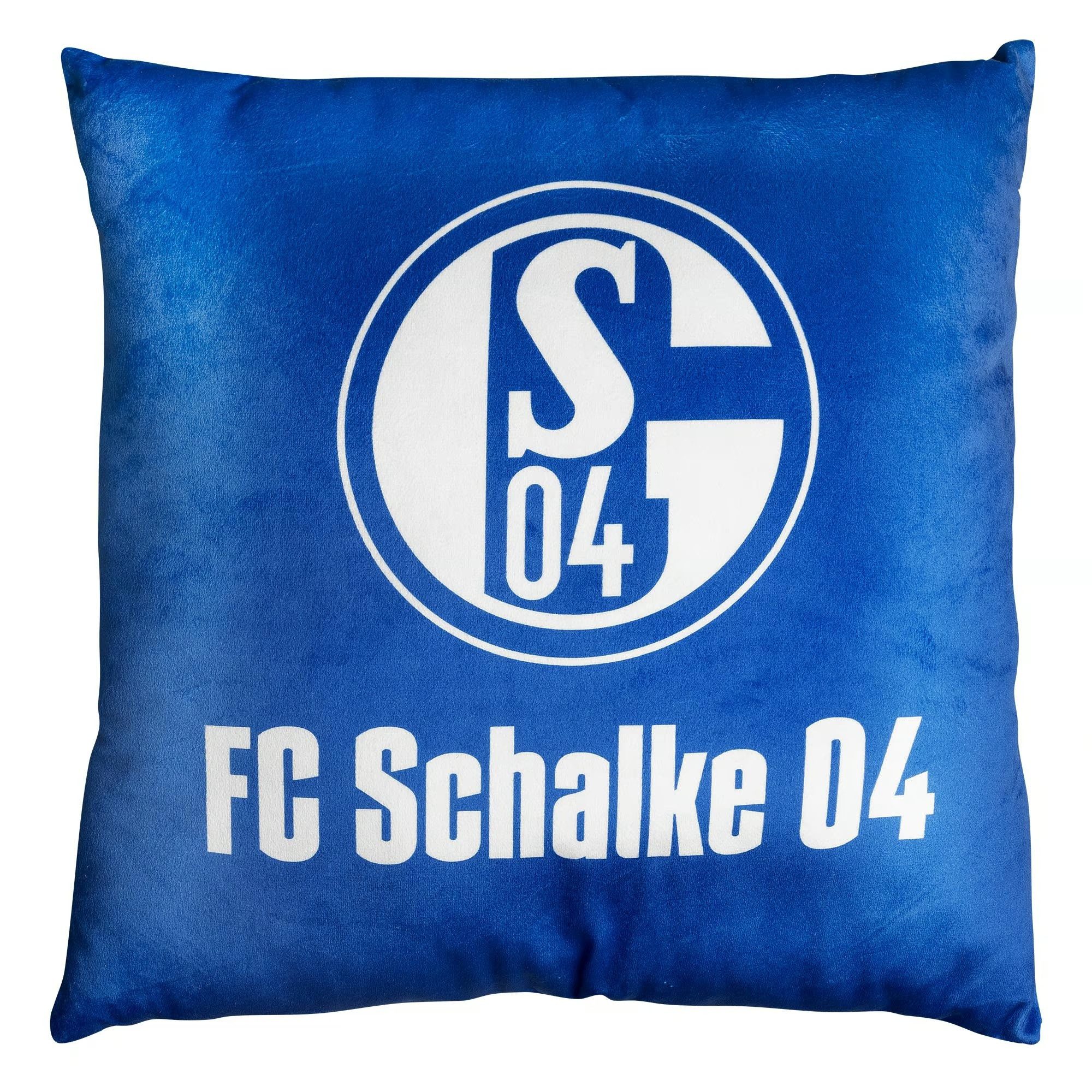 FC Schalke 04 Dekokissen Kissen Flanell königsblau