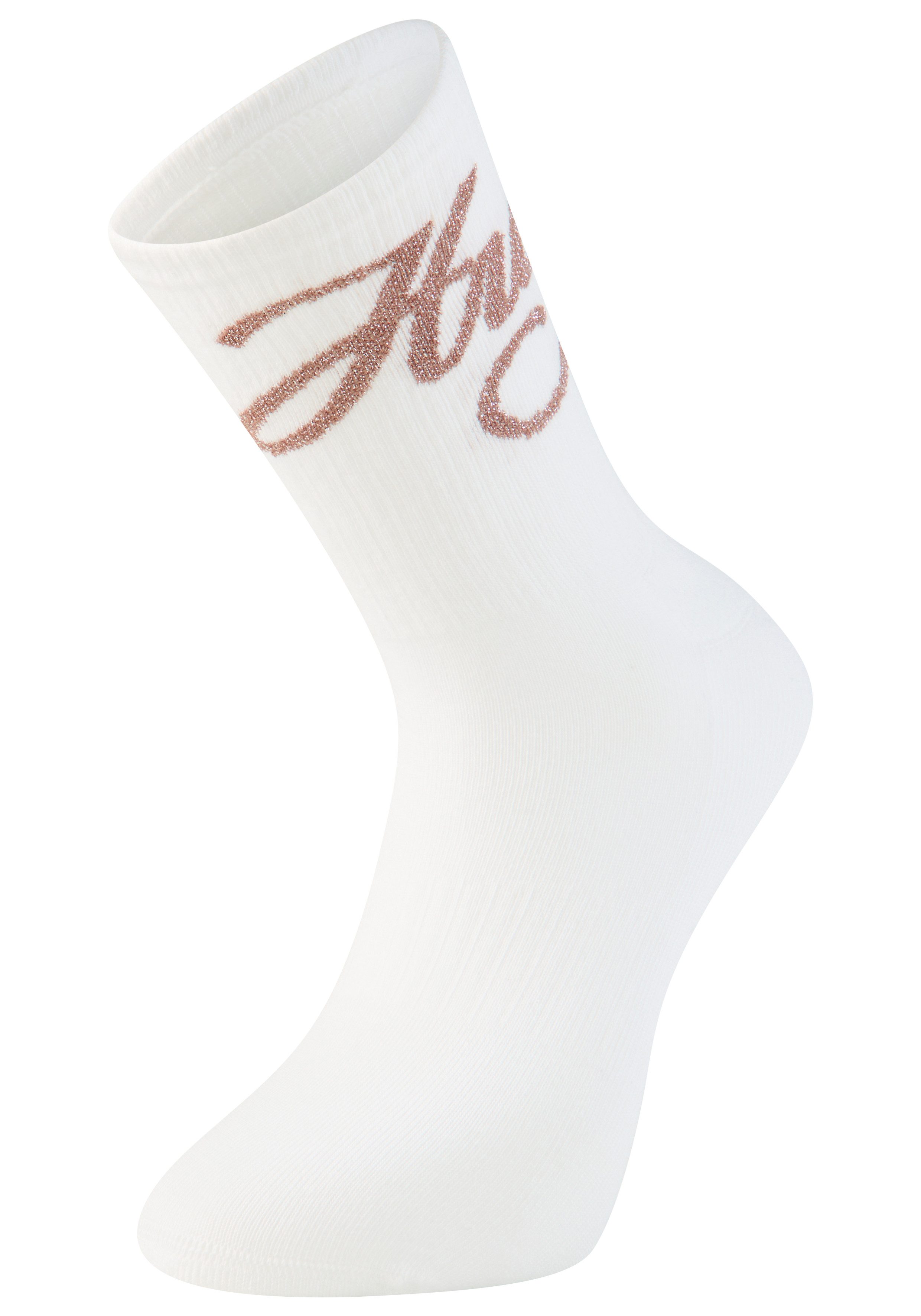 HUGO Socken (3-Paar) mit schimmerden Logo günstig online kaufen