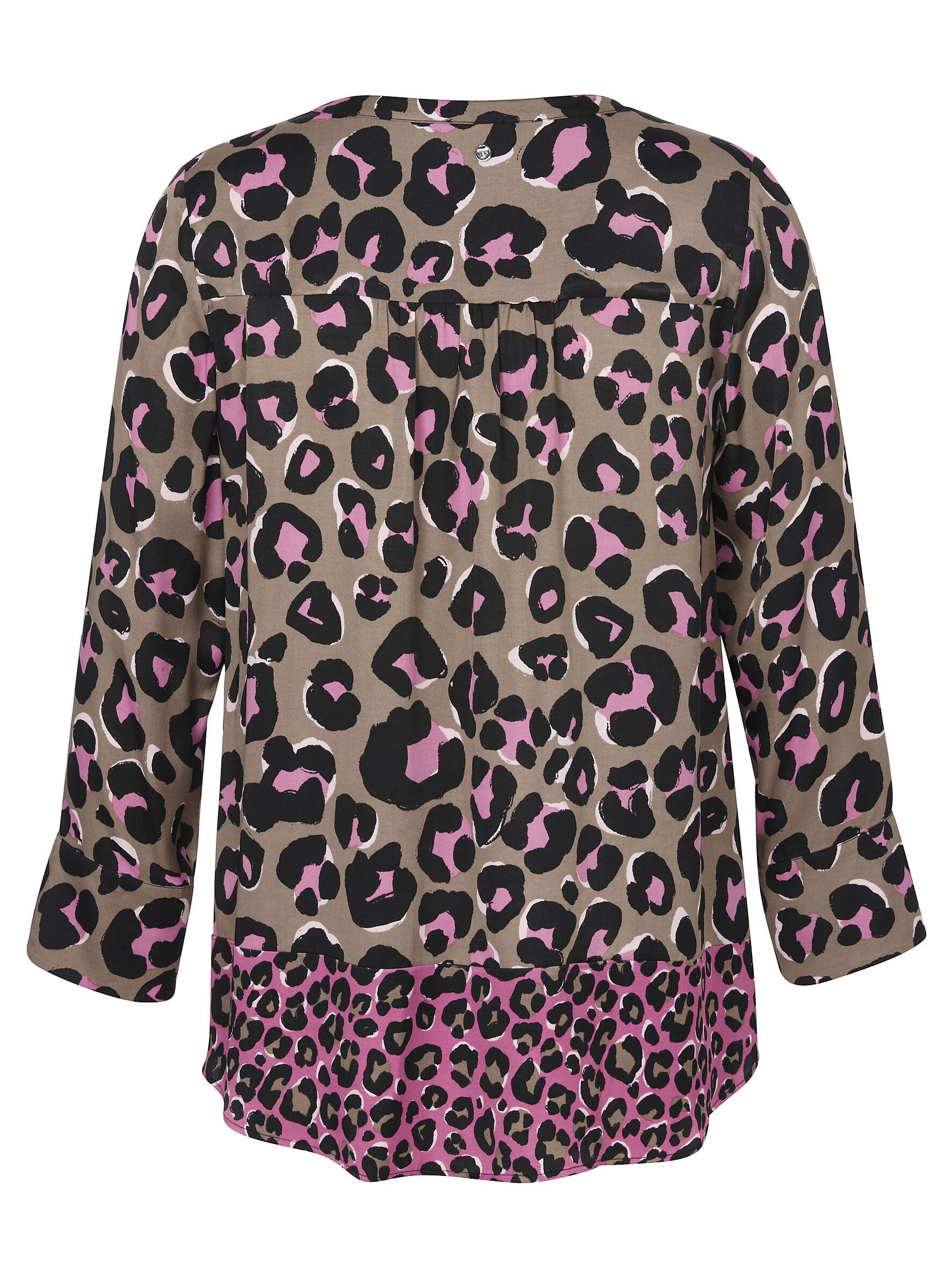 FRAPP Tunika mit modernem Leo-Allover-Print günstig online kaufen