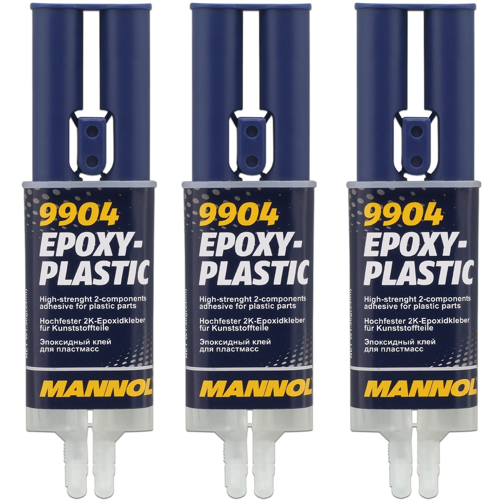 Kabelbinder 3x 2K-Epoxidkleber für Kunststoffteile Epoxy-Plastic 30 g Typ 9904