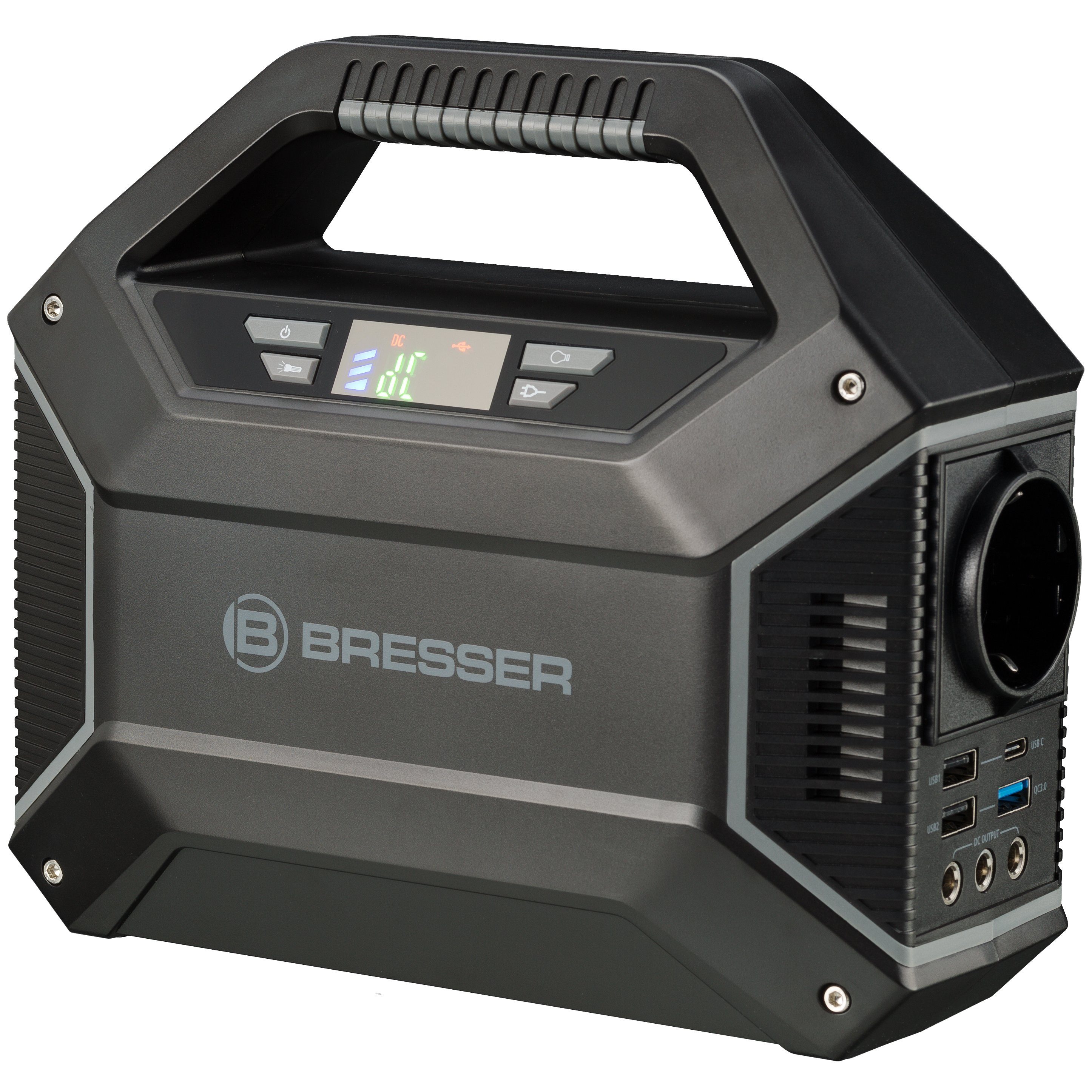 BRESSER BRESSER Mobile Power Station tragbarer Stromspeicher 100 Watt Powerstation 13000 mAh