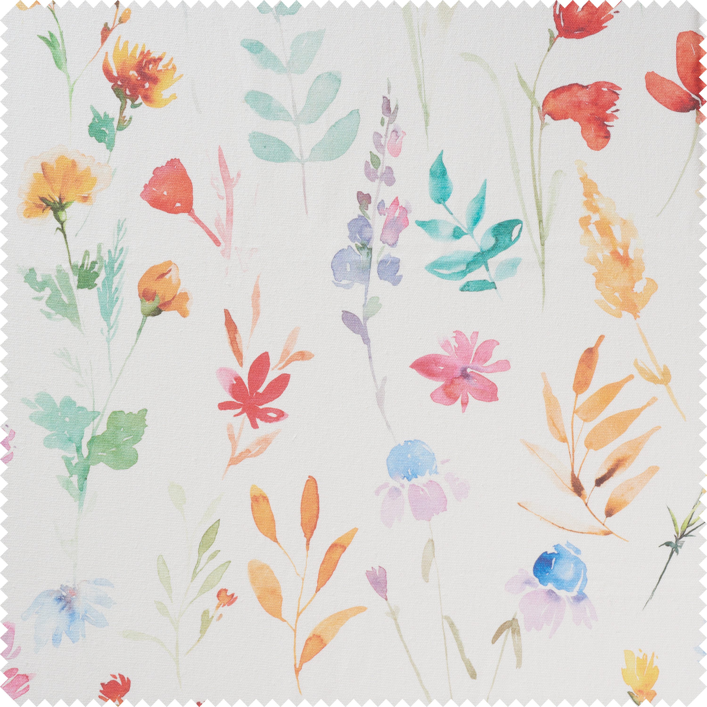 Globaltex Stoff Bunte Blumen, 140 cm breit, Meterware