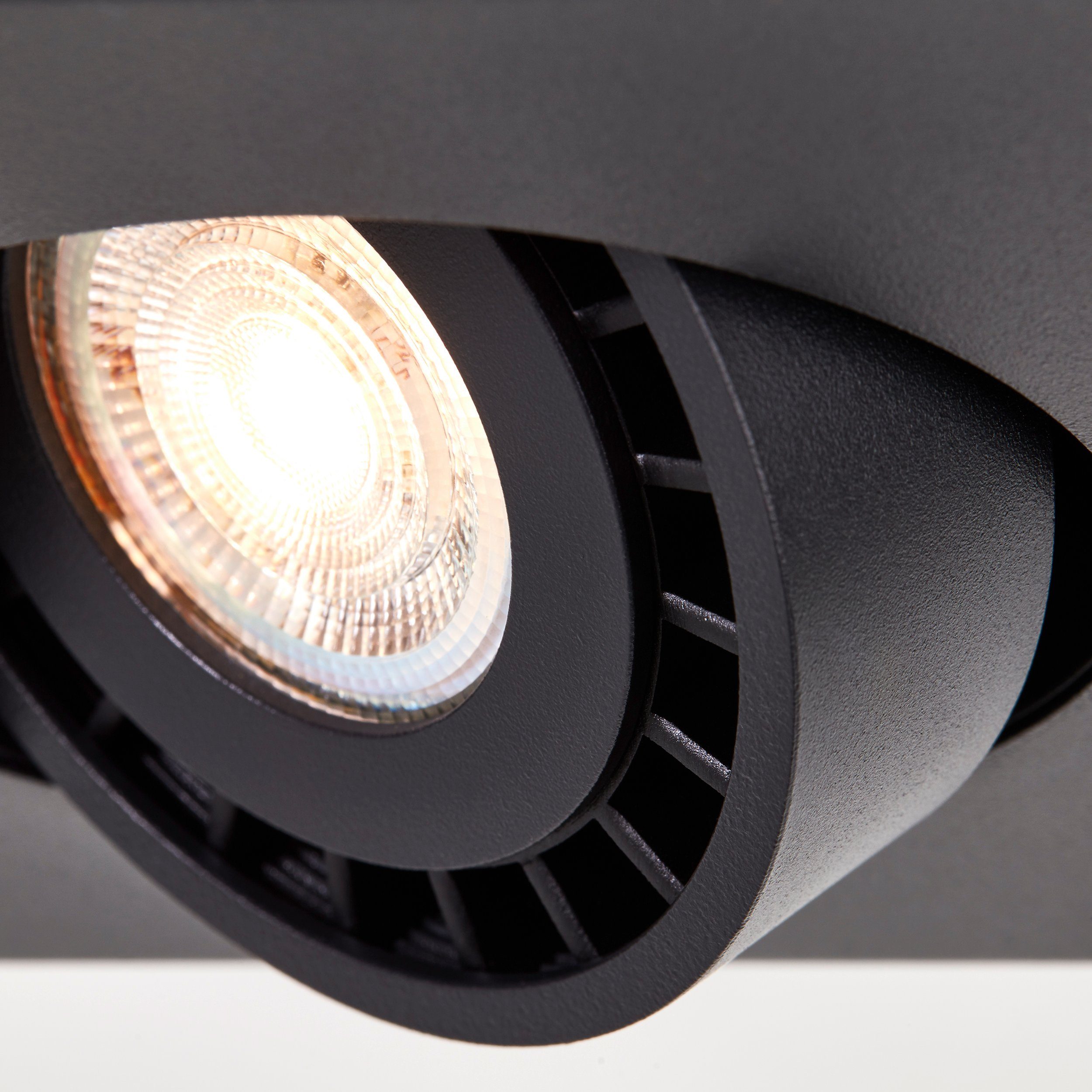 LED Deckenleuchte 4,5 1x Brilliant Doro, LED, W Doro 1flg Metall, sand schwarz, Deckenleuchte GU10,