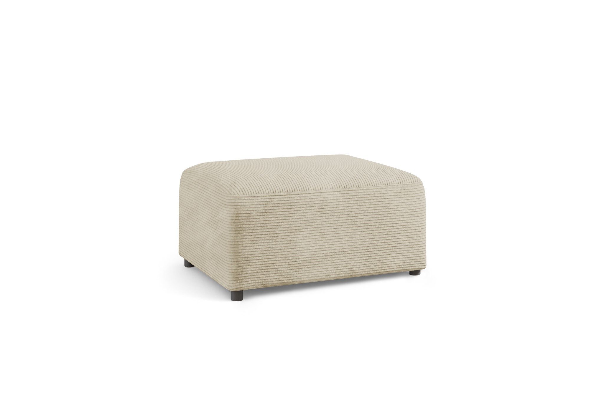 Fun Möbel Polsterhocker Designerhocker MEGAN in Stoff Poso, Rundumbezug