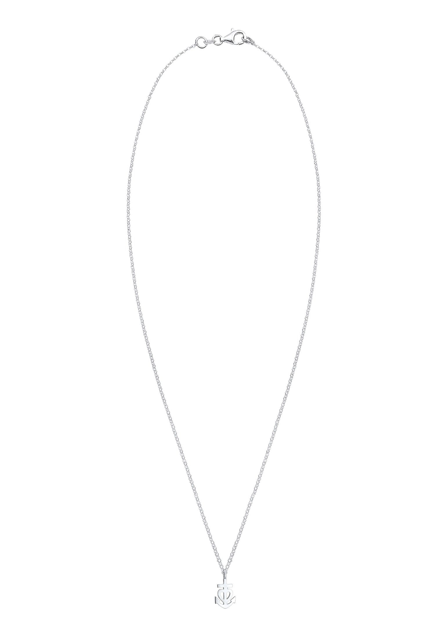 Elli Kette mit Anhänger Anker Herz Kreuz 925 Sterling Silber