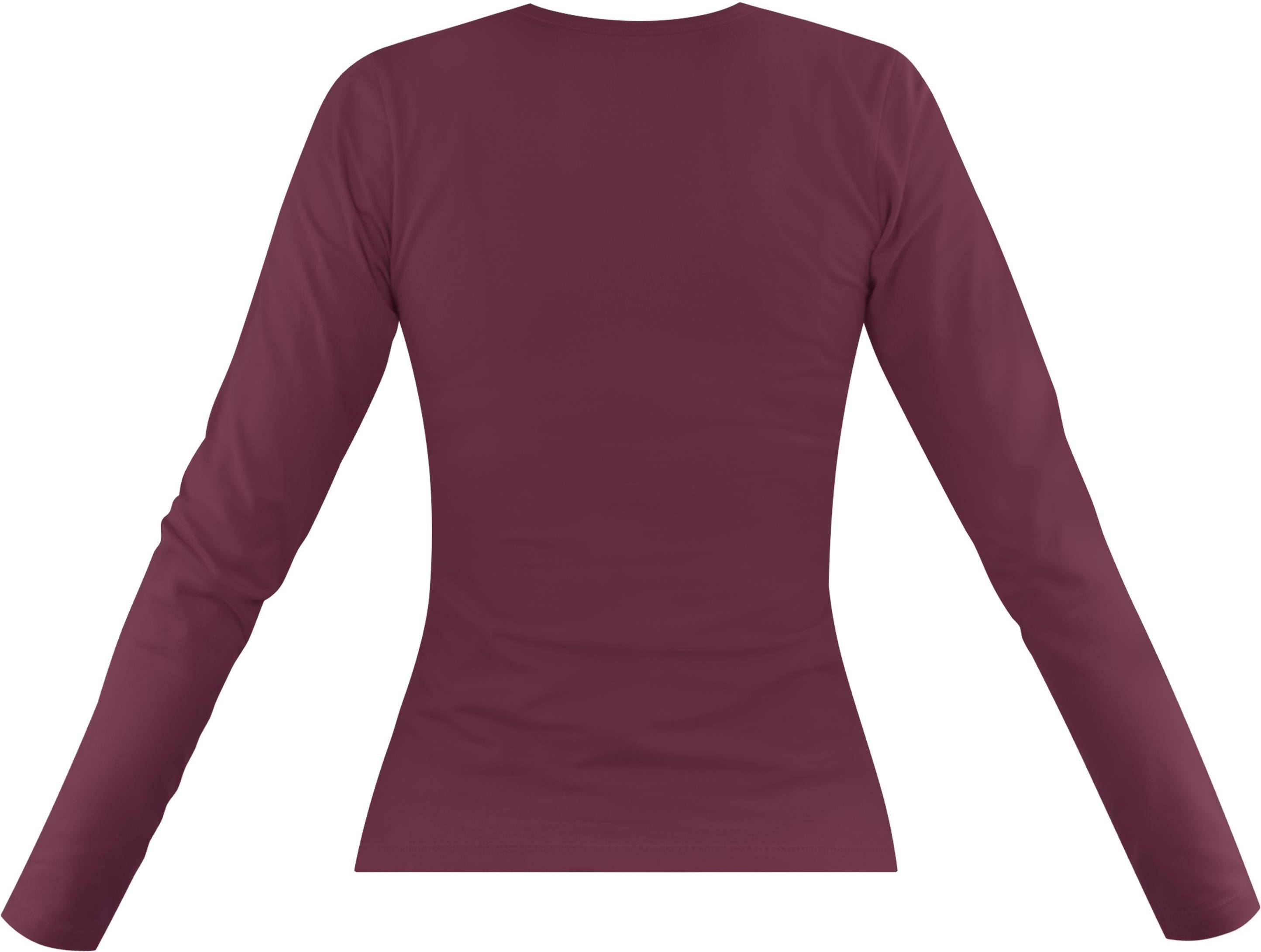Janice Langarmshirt 2 x Damen Langarmshirt hochgeschlossen Niska Figurbeton günstig online kaufen