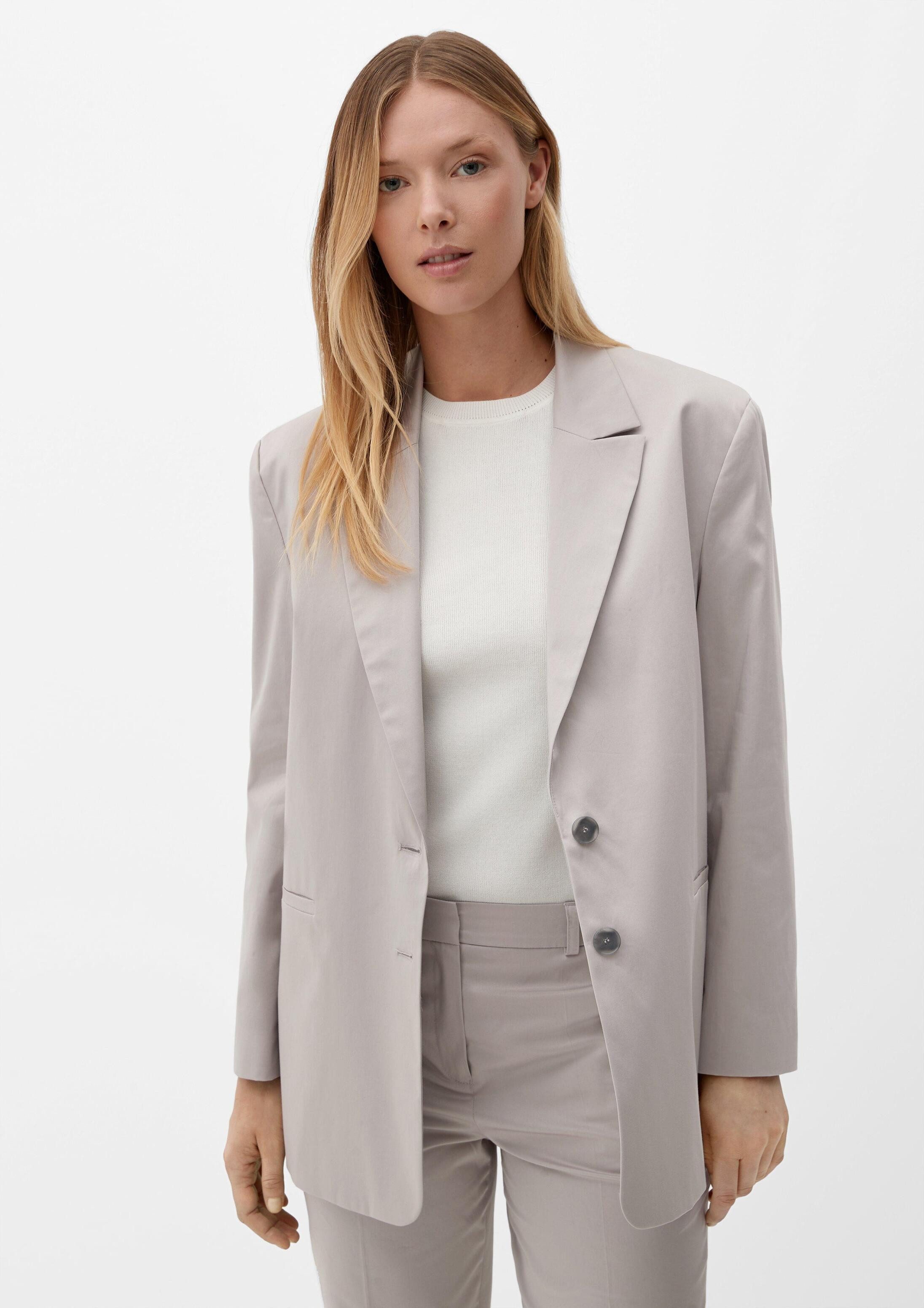 s.Oliver Jackenblazer Indoor-Blazer Blazer aus Baumwollstretch