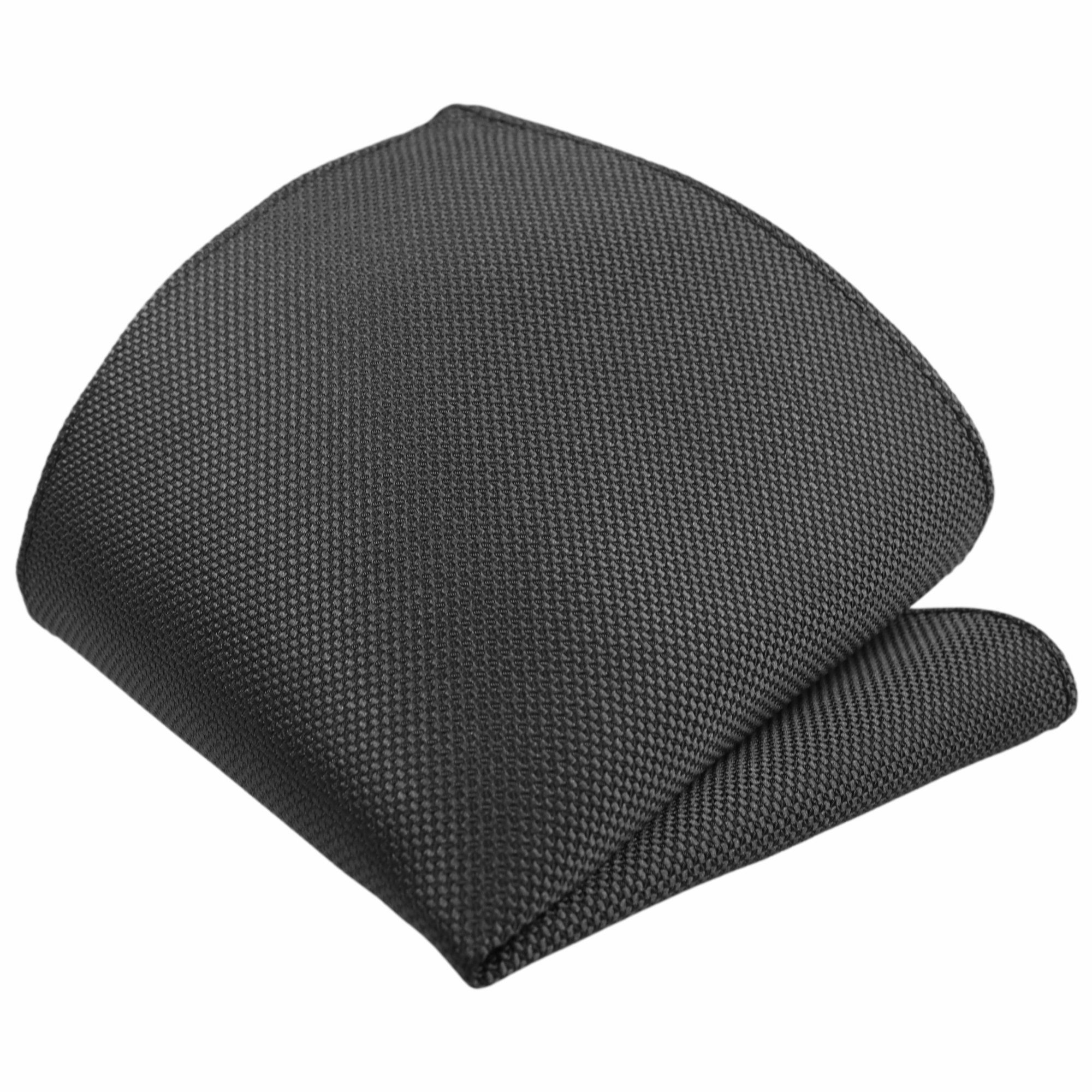 Schwarz Seide-Touch Manschettenknöpfe, Karo, Pique, (6cm), Tie, Dünn, Matt, Länge) Fit, 3-St., Hochzeitskrawatte Schmal mit Fein Herren-Krawatte Slim Extra Festlich, Krawattenset, Einstecktuch, Skinny GASSANI Sakko Krawatte Grid, zum Schlips Klein-Kariert, Hochzeit (Set,