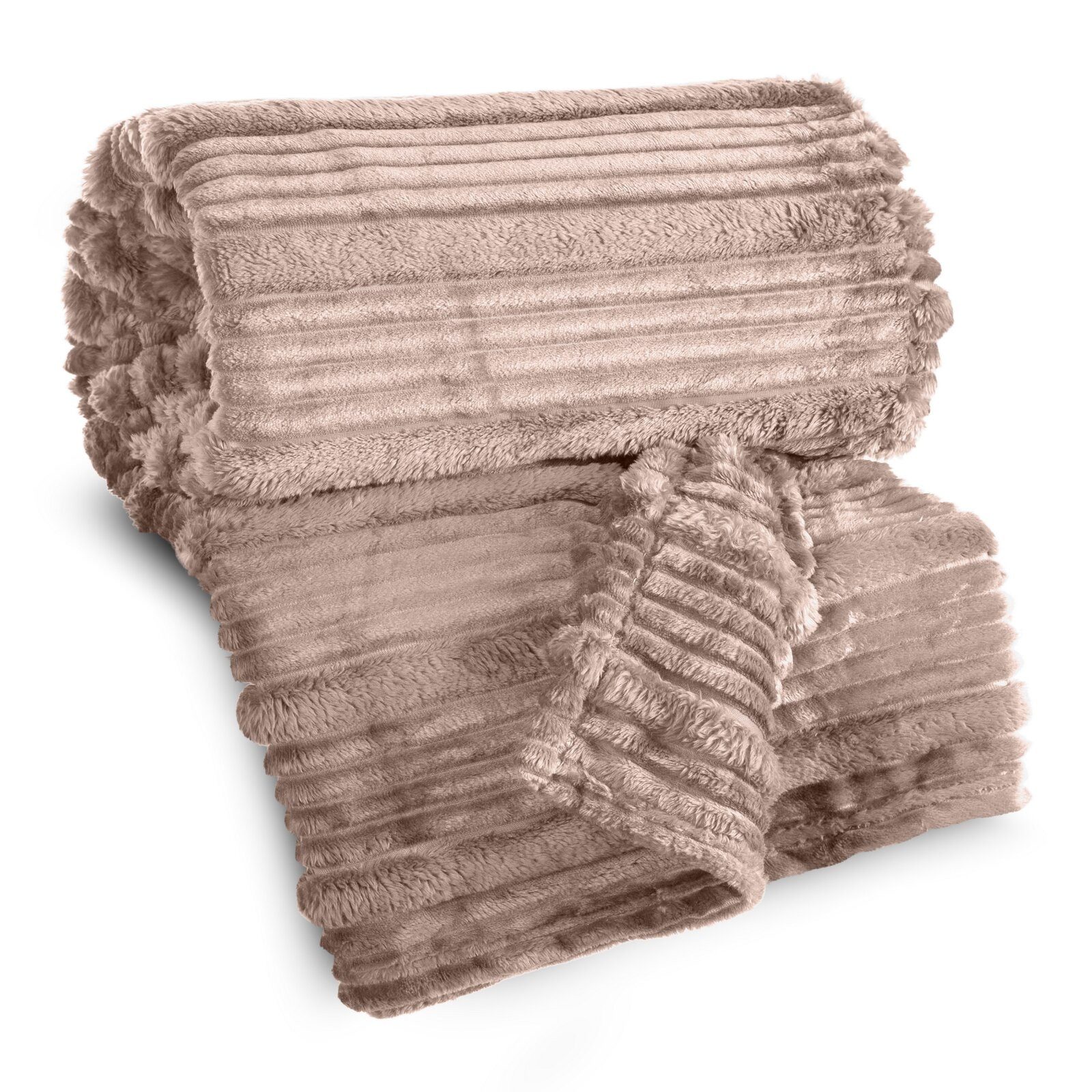 Wohndecke NINA, Eurofirany, Kuscheldecke mit Streifen-Steppung Gestreifte D günstig online kaufen