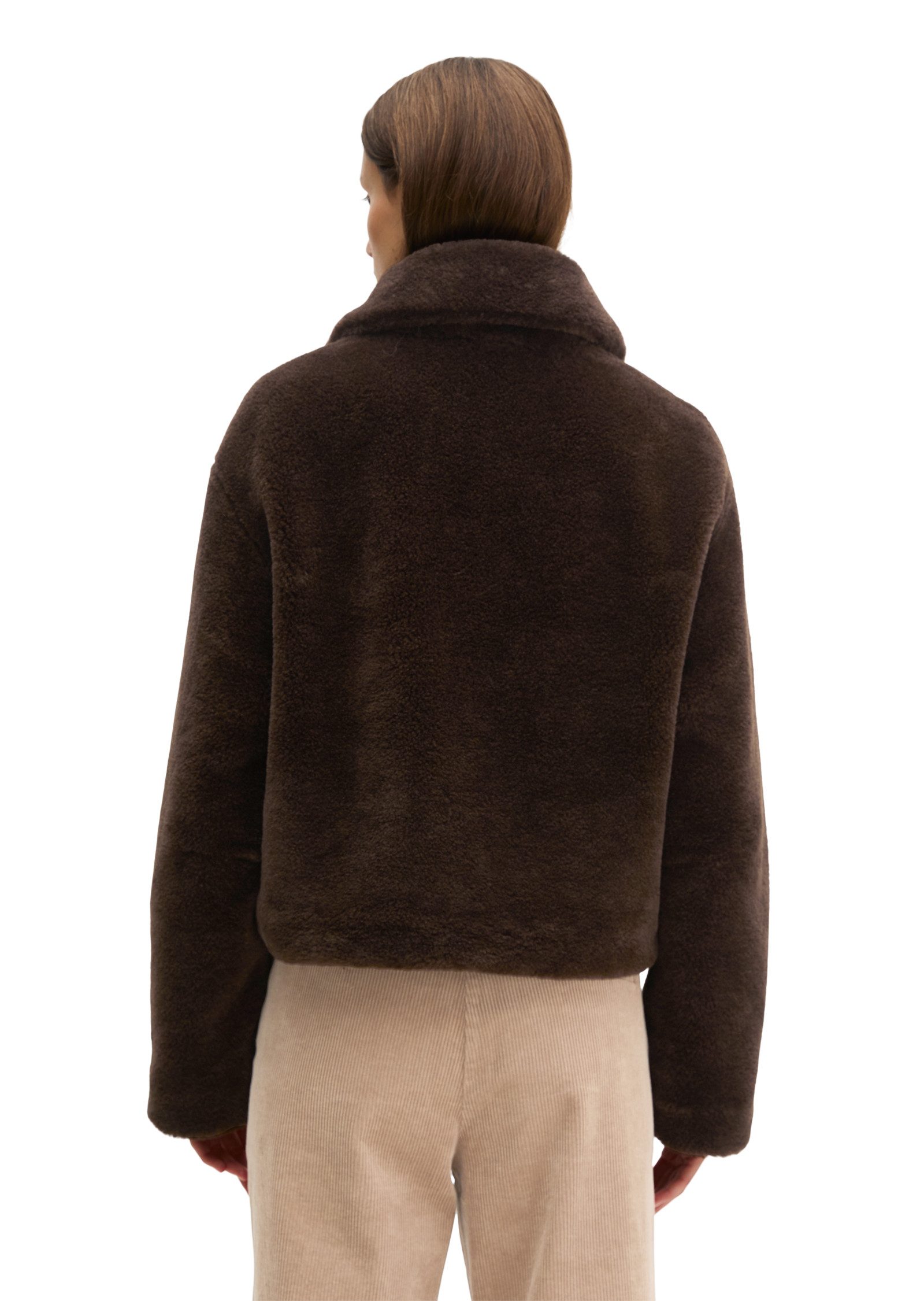 Marc O'Polo Plüschjacke Teddyplüsch regular aus recyceltem Polyester – Bild 2 von 5