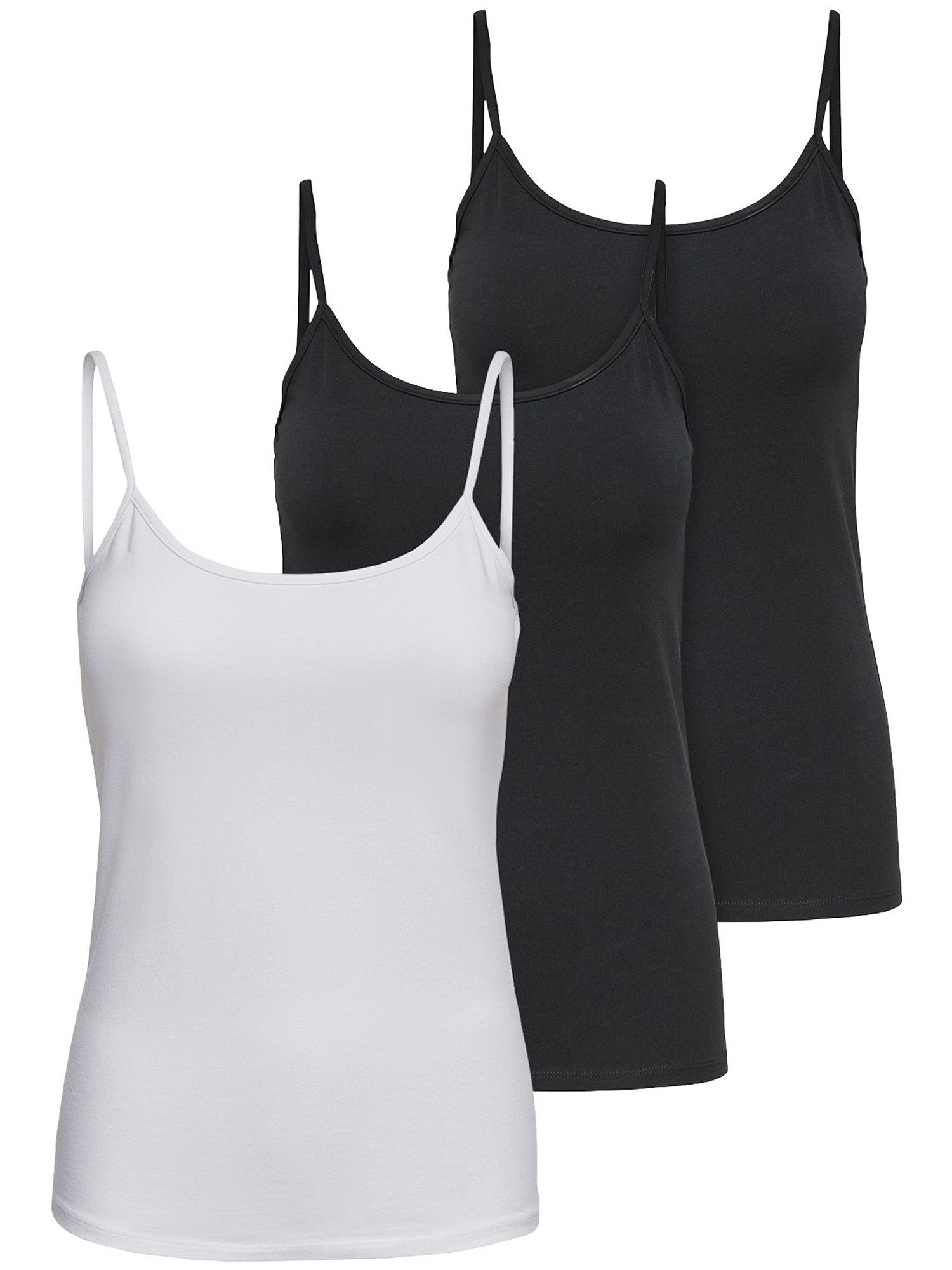 ONLY Tanktop Life Singlet (3-tlg) Figur günstig online kaufen