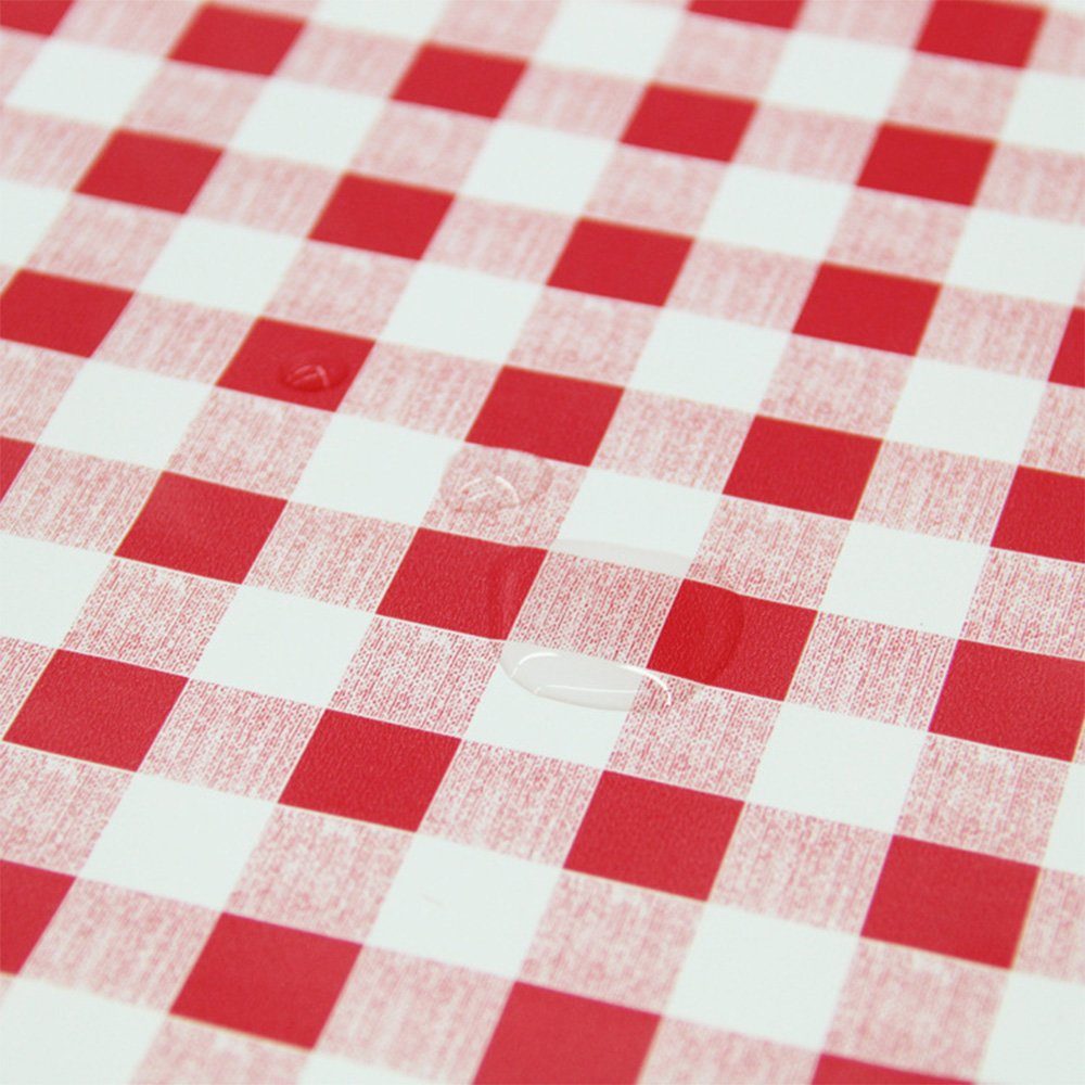 Tischdecke Tischdecke Plaid Rot 140x180cm Küche Wasserdicht Tischdekoration FELIXLEO Weiß