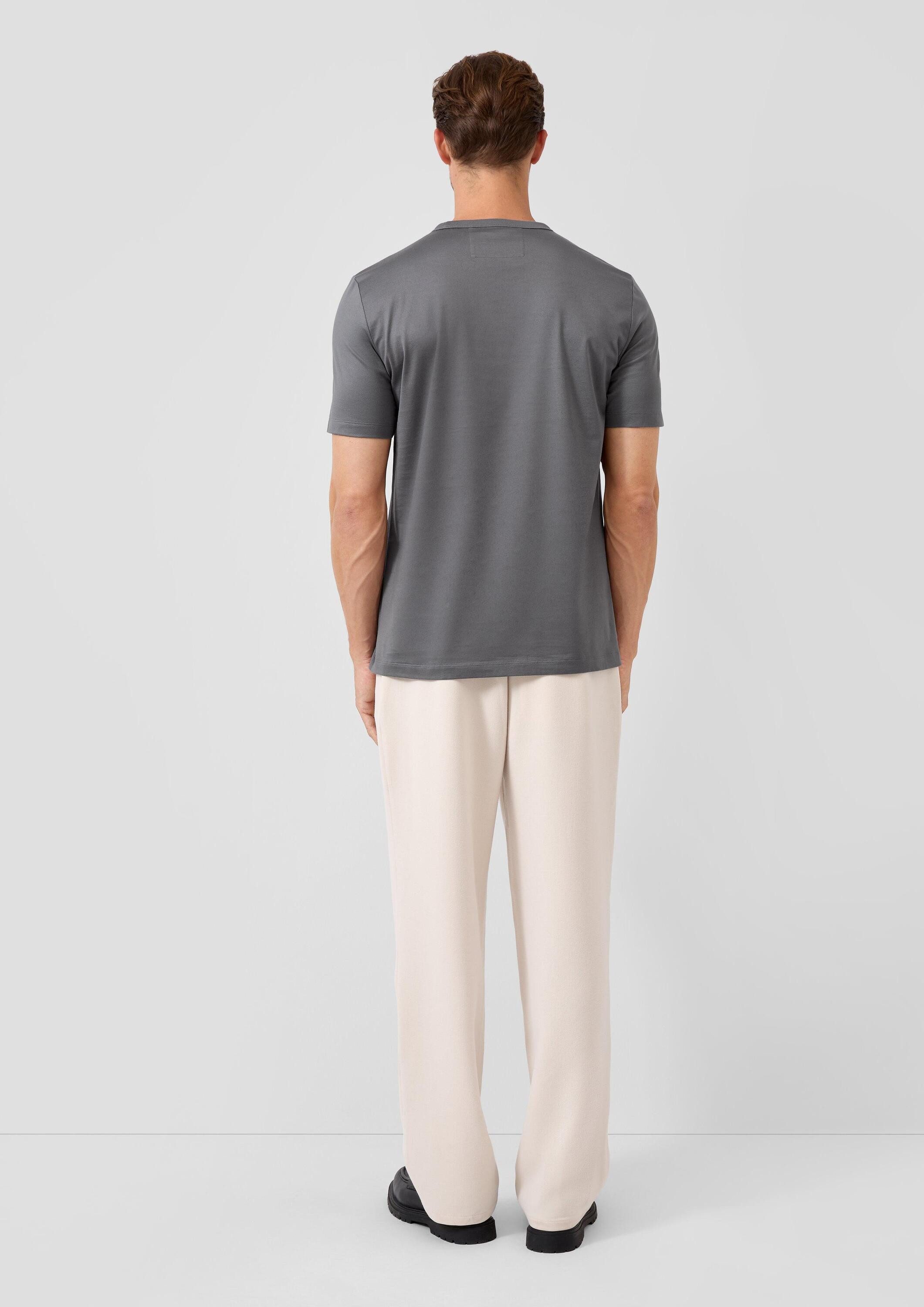s.Oliver Kurzarmshirt T-Shirt T-Shirt aus Edeljersey mit Crew Neck