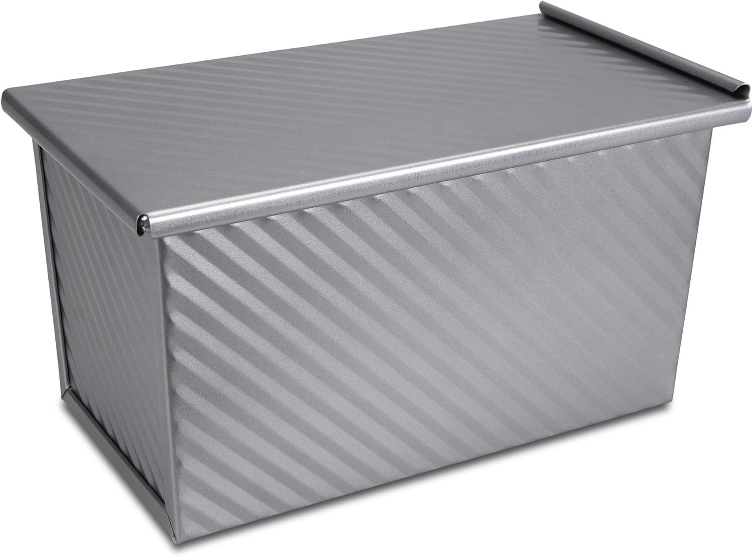 STÄDTER Brotbackform Städter Toastbrotform aus Metall mit Deckel ca. 22 x 12 x 11 cm Silber