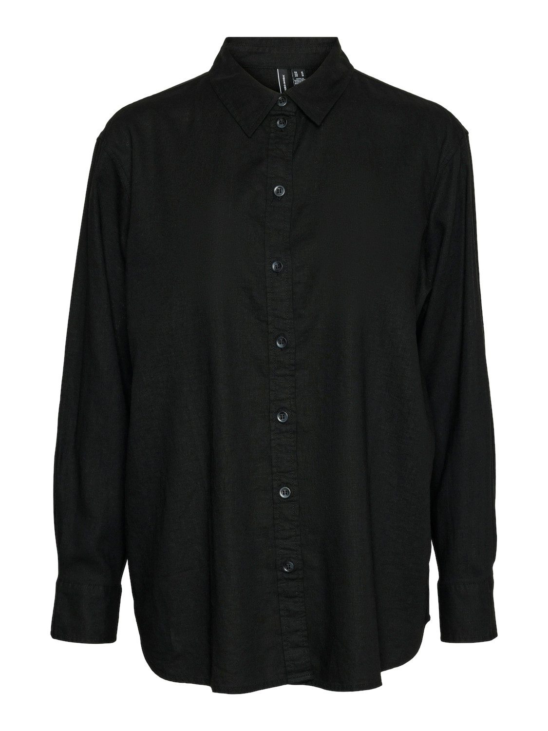 Vero Moda Blusenshirt Basic Rundhals VMLINN LS SHIRT WVN NOOS